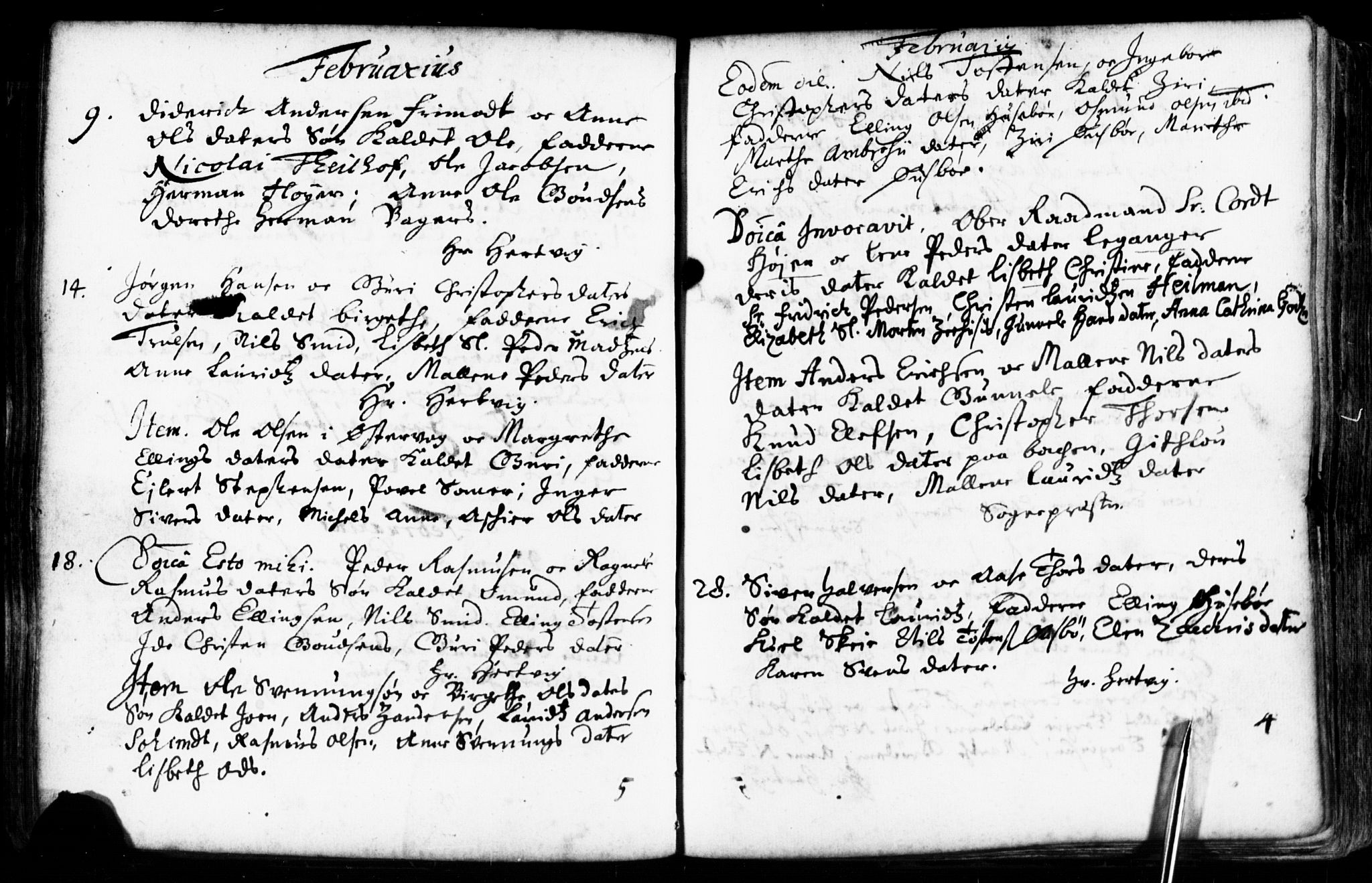 Domkirken sokneprestkontor, AV/SAST-A-101812/001/30/30BB/L0001: Parish register (copy) no. B 1, 1688-1714