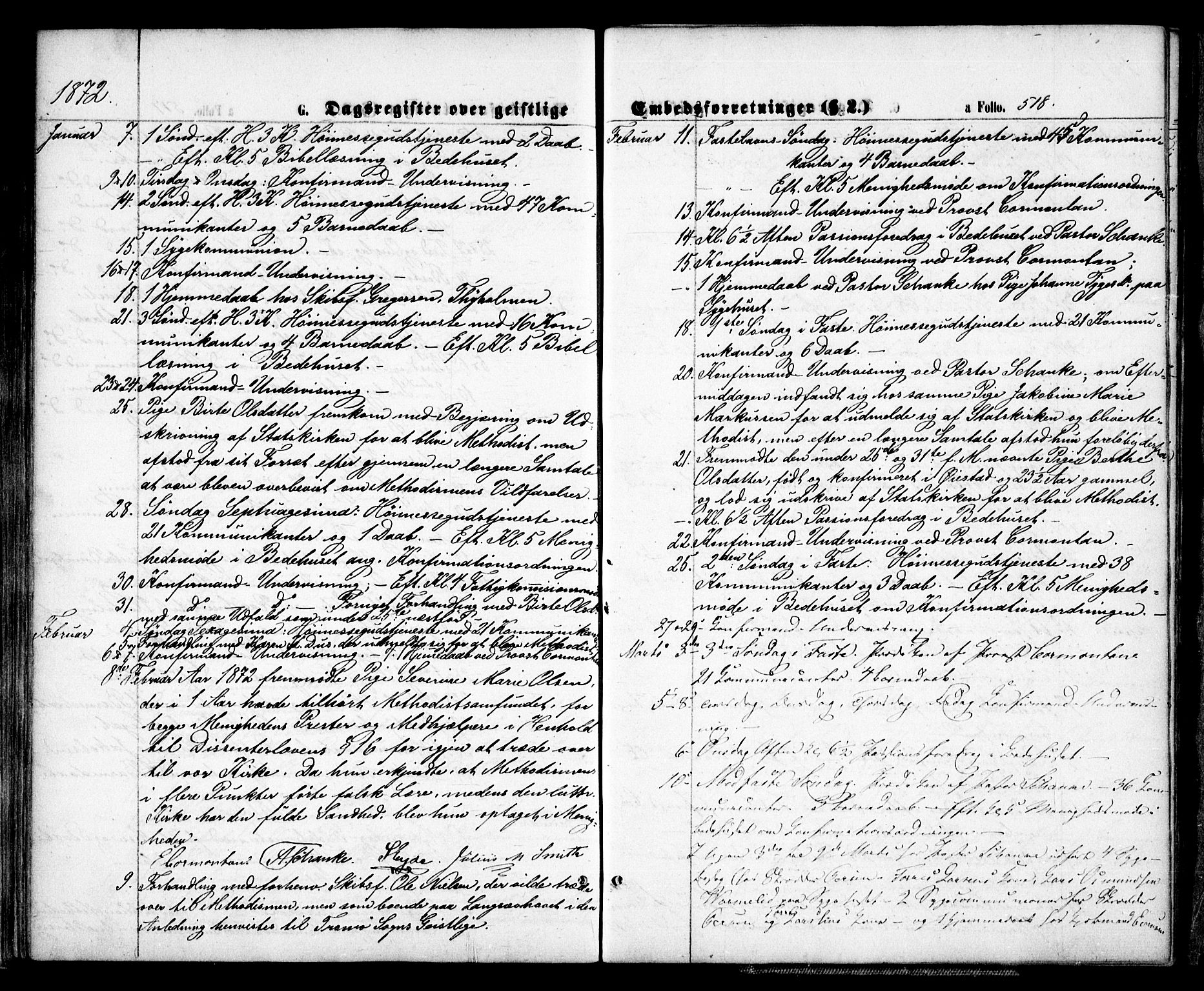 Arendal sokneprestkontor, Trefoldighet, SAK/1111-0040/F/Fa/L0007: Parish register (official) no. A 7, 1868-1878, p. 518