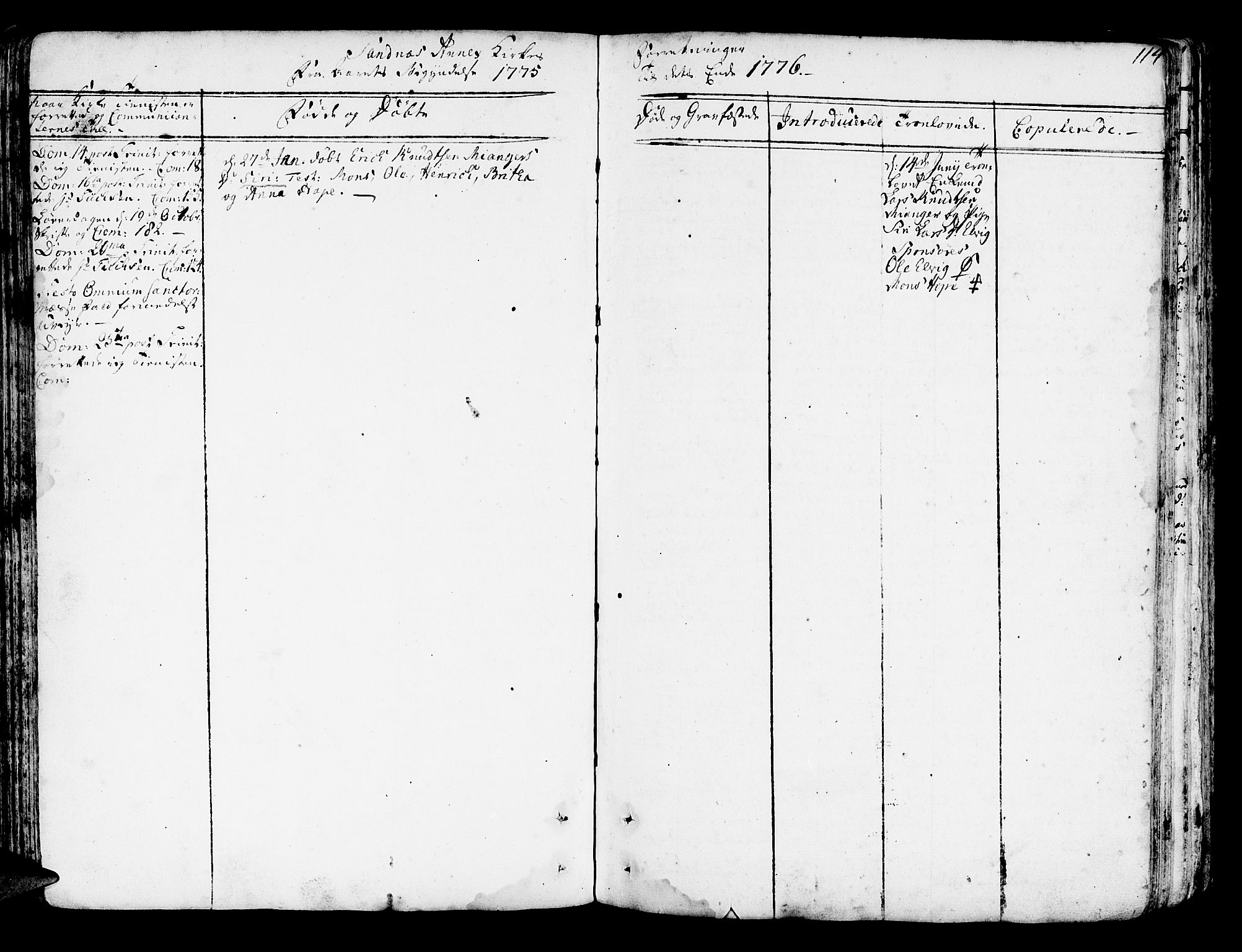 Lindås Sokneprestembete, SAB/A-76701/H/Haa: Parish register (official) no. A 4, 1764-1791, p. 114