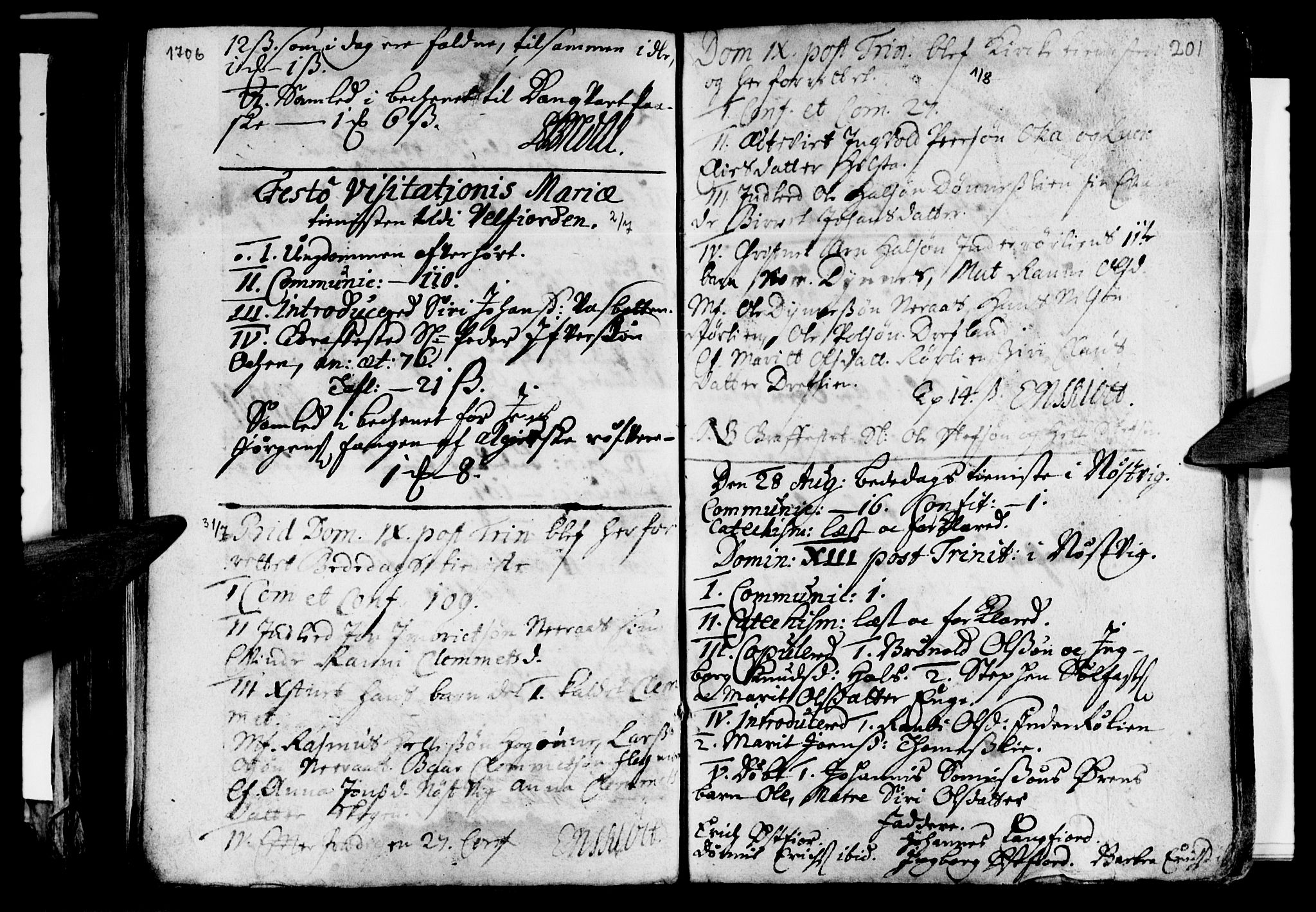 Ministerialprotokoller, klokkerbøker og fødselsregistre - Nordland, AV/SAT-A-1459/814/L0220: Parish register (official) no. 814A01, 1677-1717, p. 201