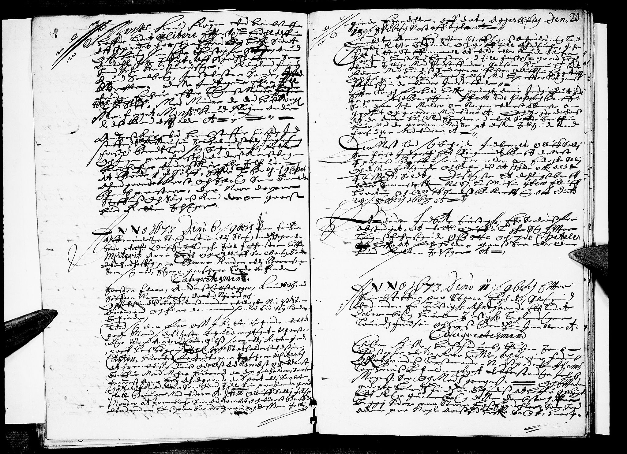 Jarlsberg-sorenskriveriene, SAKO/A-79/F/Fa/L0009: Tingbok, 1673, p. 20