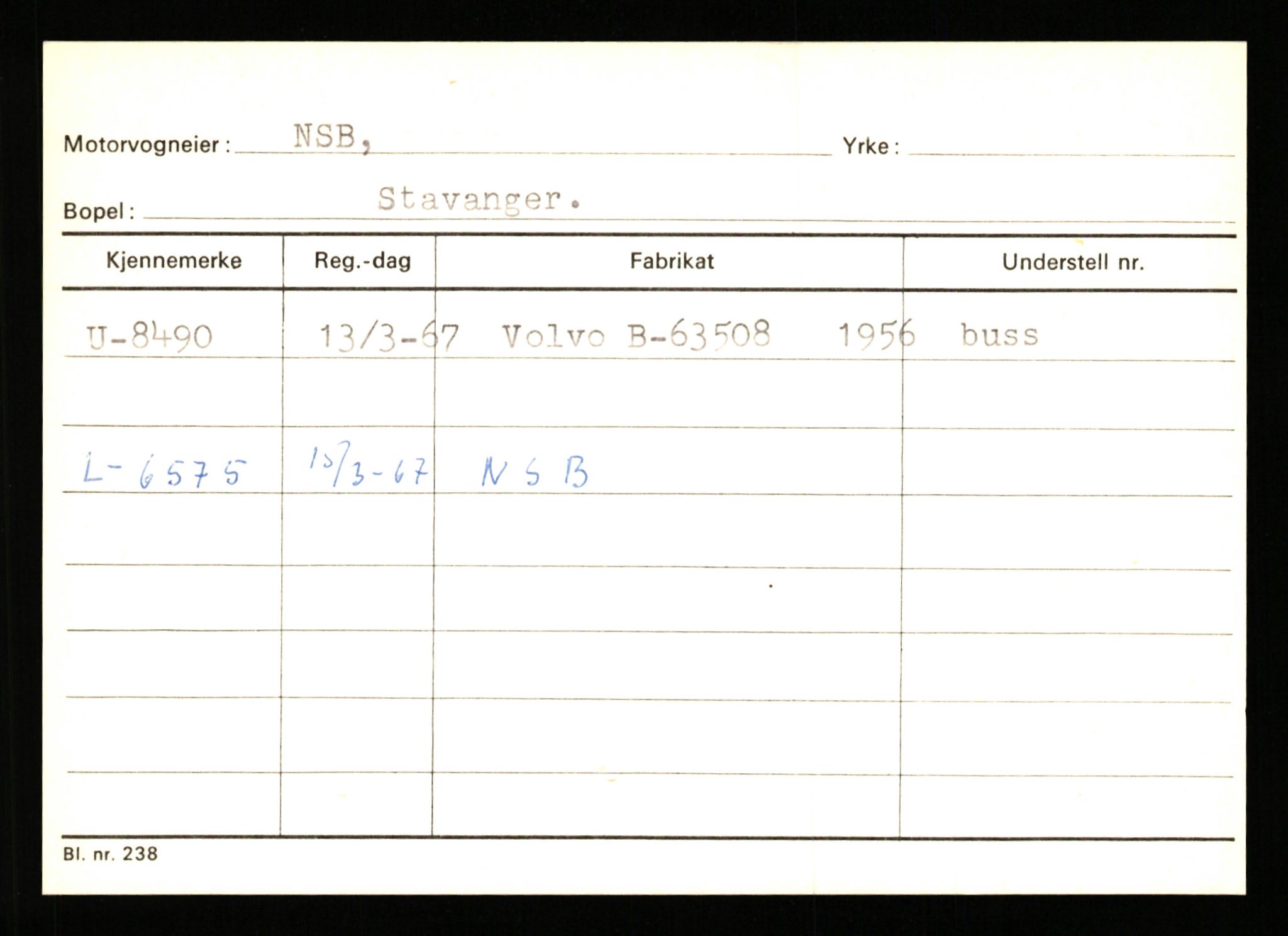 Stavanger trafikkstasjon, AV/SAST-A-101942/0/G/L0002: Registreringsnummer: 5791 - 10405, 1930-1971, p. 1619