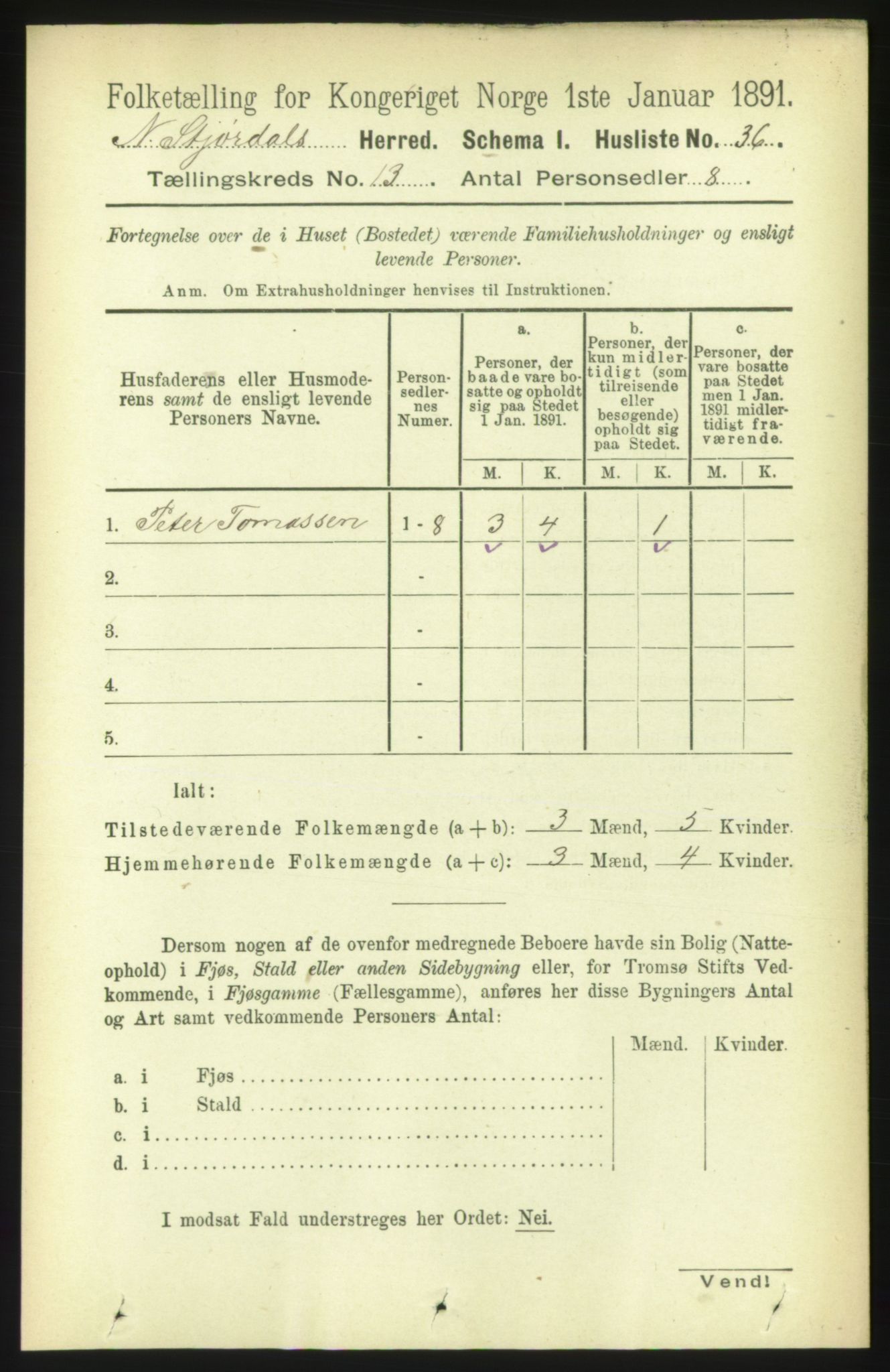 RA, 1891 census for 1714 Nedre Stjørdal, 1891, p. 6211