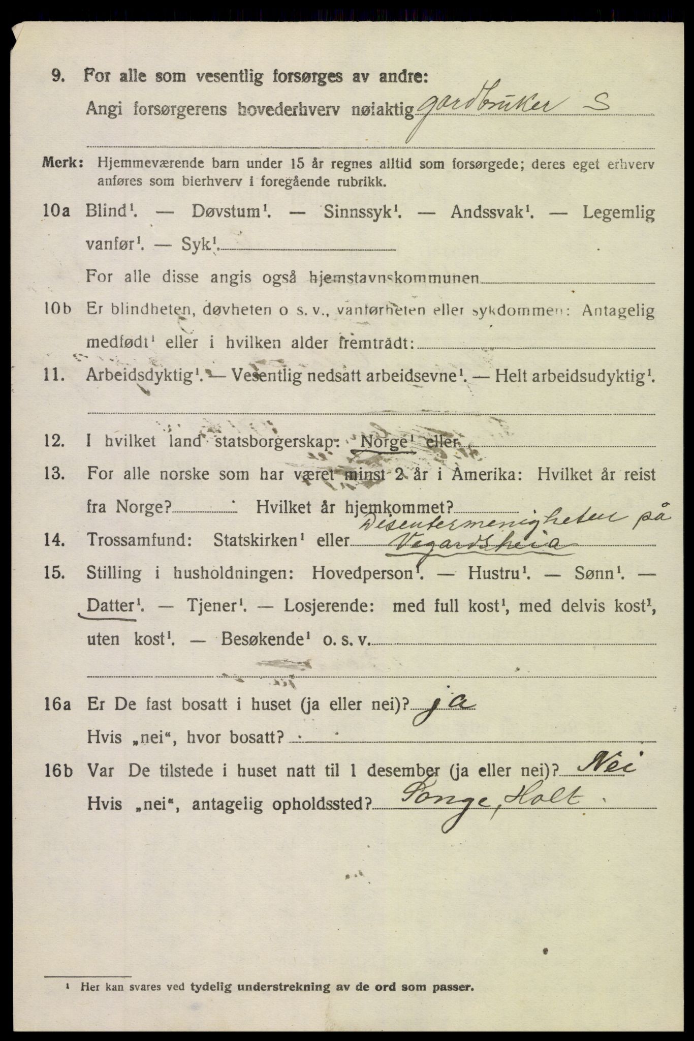 SAK, 1920 census for Holt, 1920, p. 8375