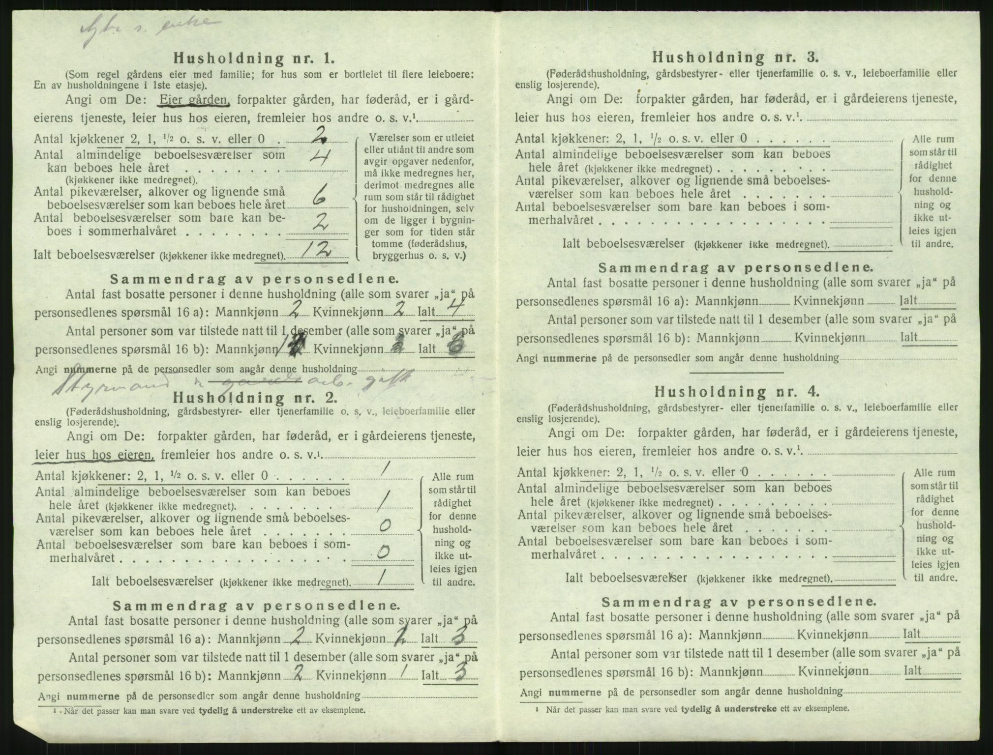 SAT, 1920 census for Borge, 1920, p. 1468