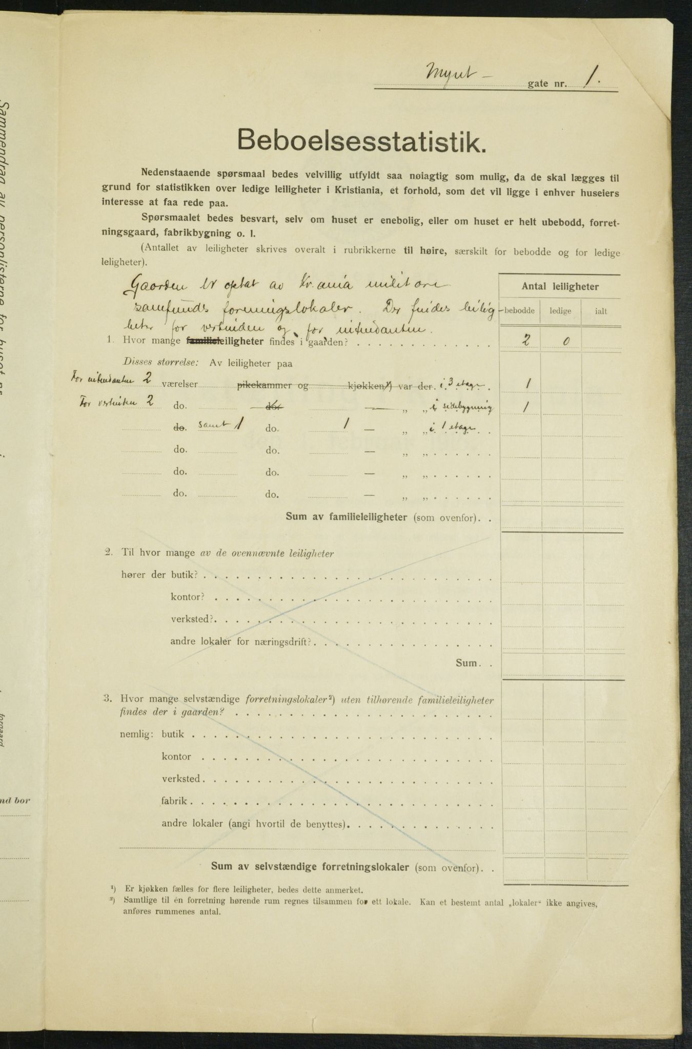 OBA, Municipal Census 1915 for Kristiania, 1915, p. 67767