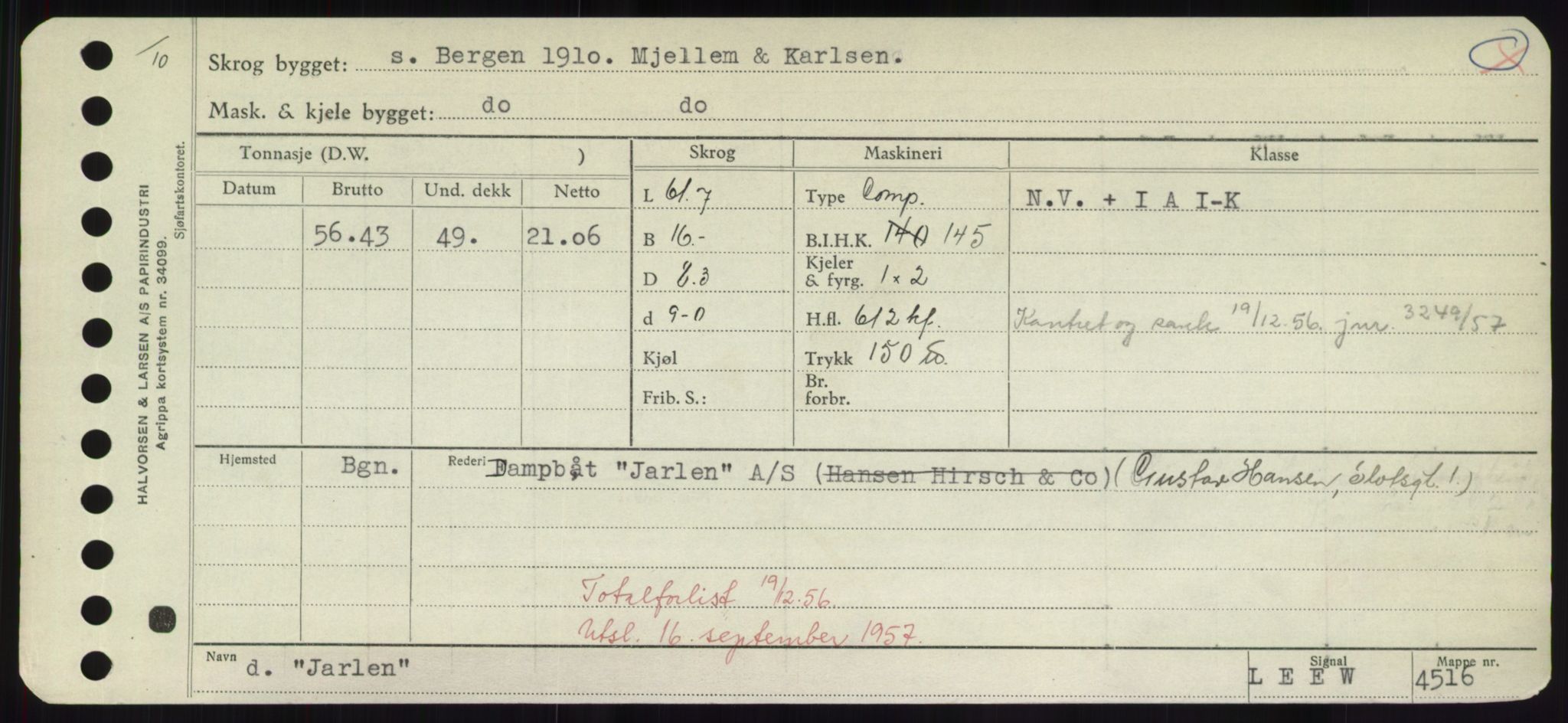 Sjøfartsdirektoratet med forløpere, Skipsmålingen, RA/S-1627/H/Hd/L0019: Fartøy, J, p. 247