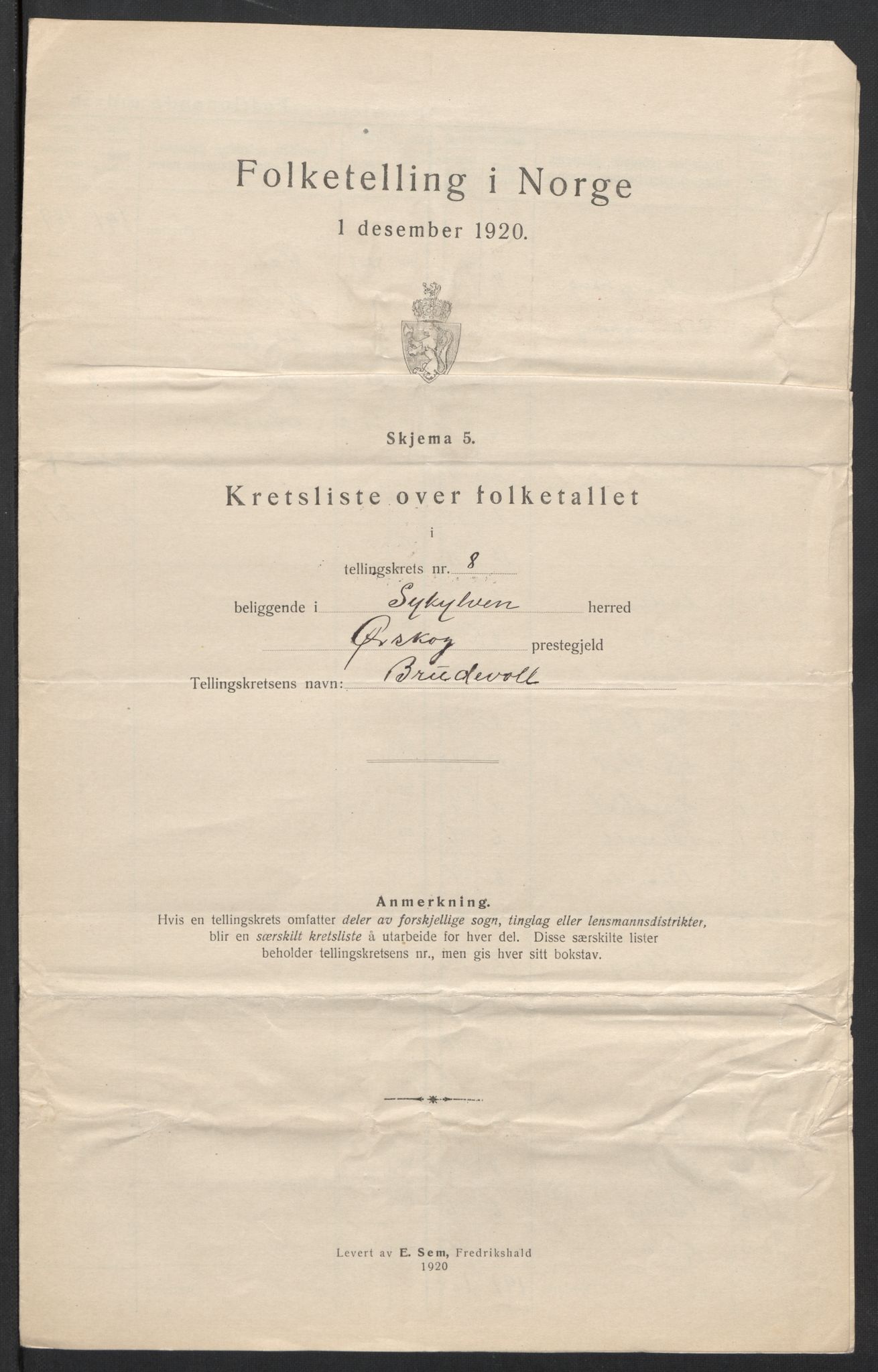 SAT, 1920 census for Sykkylven, 1920, p. 28