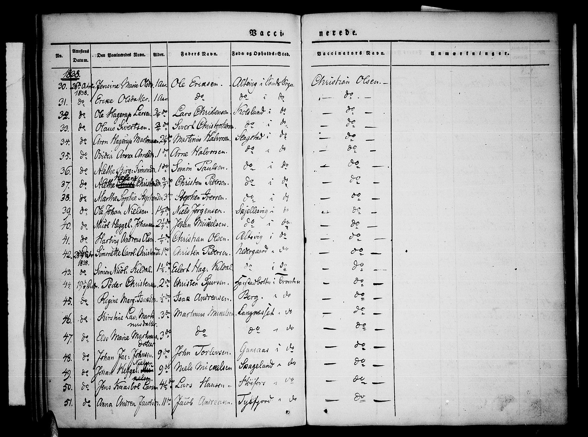 Trondenes sokneprestkontor, SATØ/S-1319/H/Ha/L0007kirke: Parish register (official) no. 7, 1827-1841