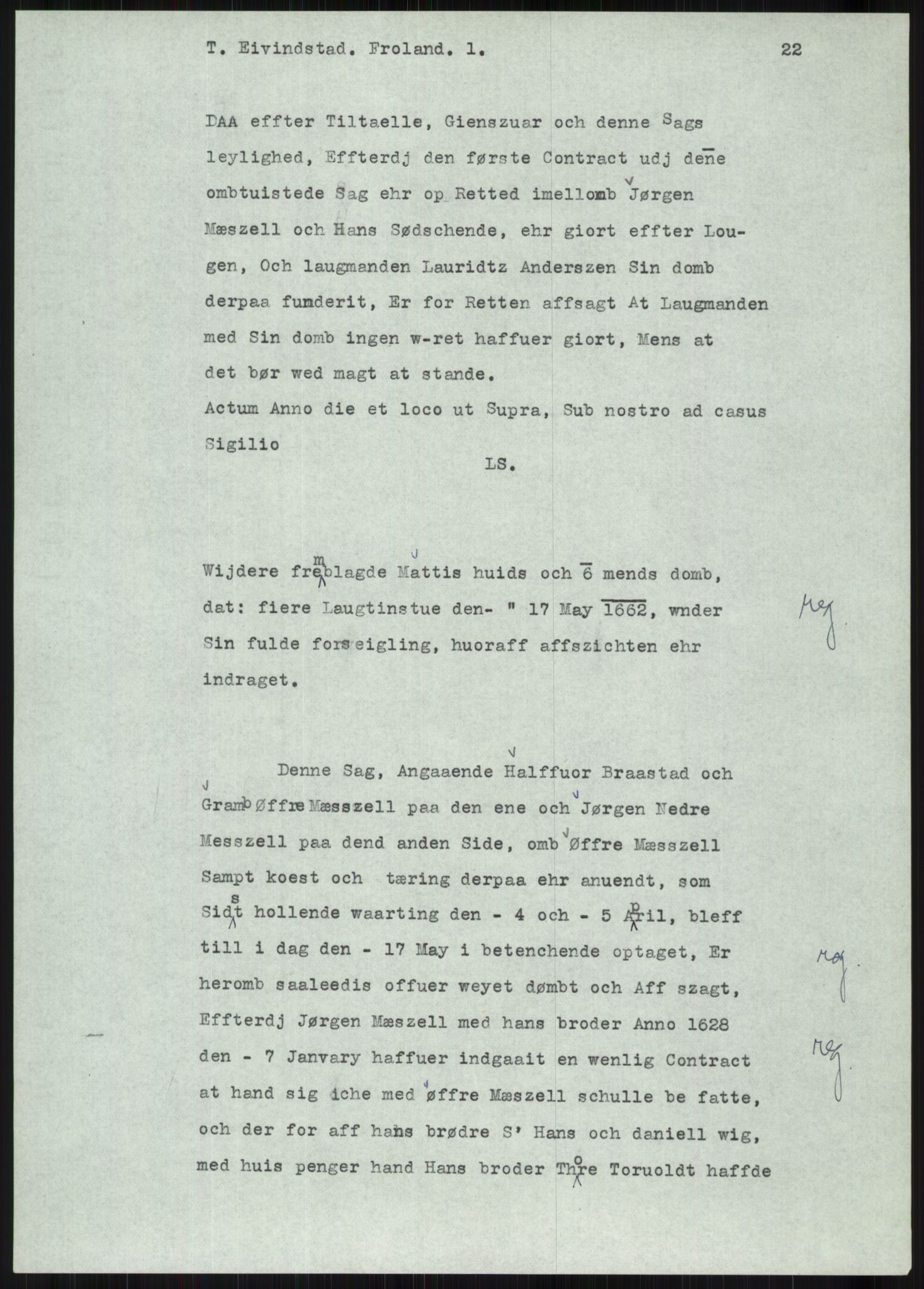 Samlinger til kildeutgivelse, Diplomavskriftsamlingen, AV/RA-EA-4053/H/Ha, p. 1734