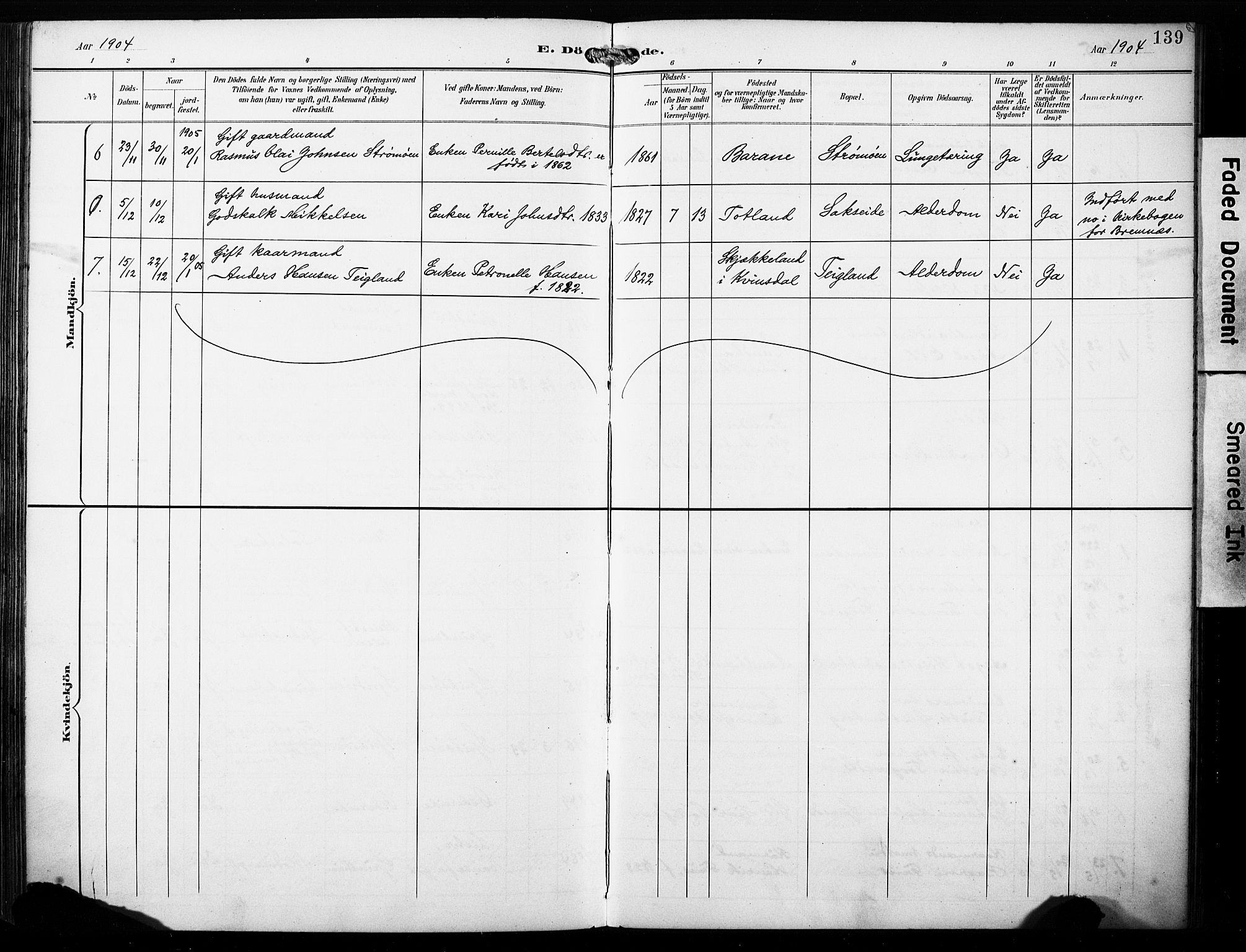 Finnås sokneprestembete, AV/SAB-A-99925/H/Ha/Haa/Haab/L0002: Parish register (official) no. B 2, 1895-1906, p. 139