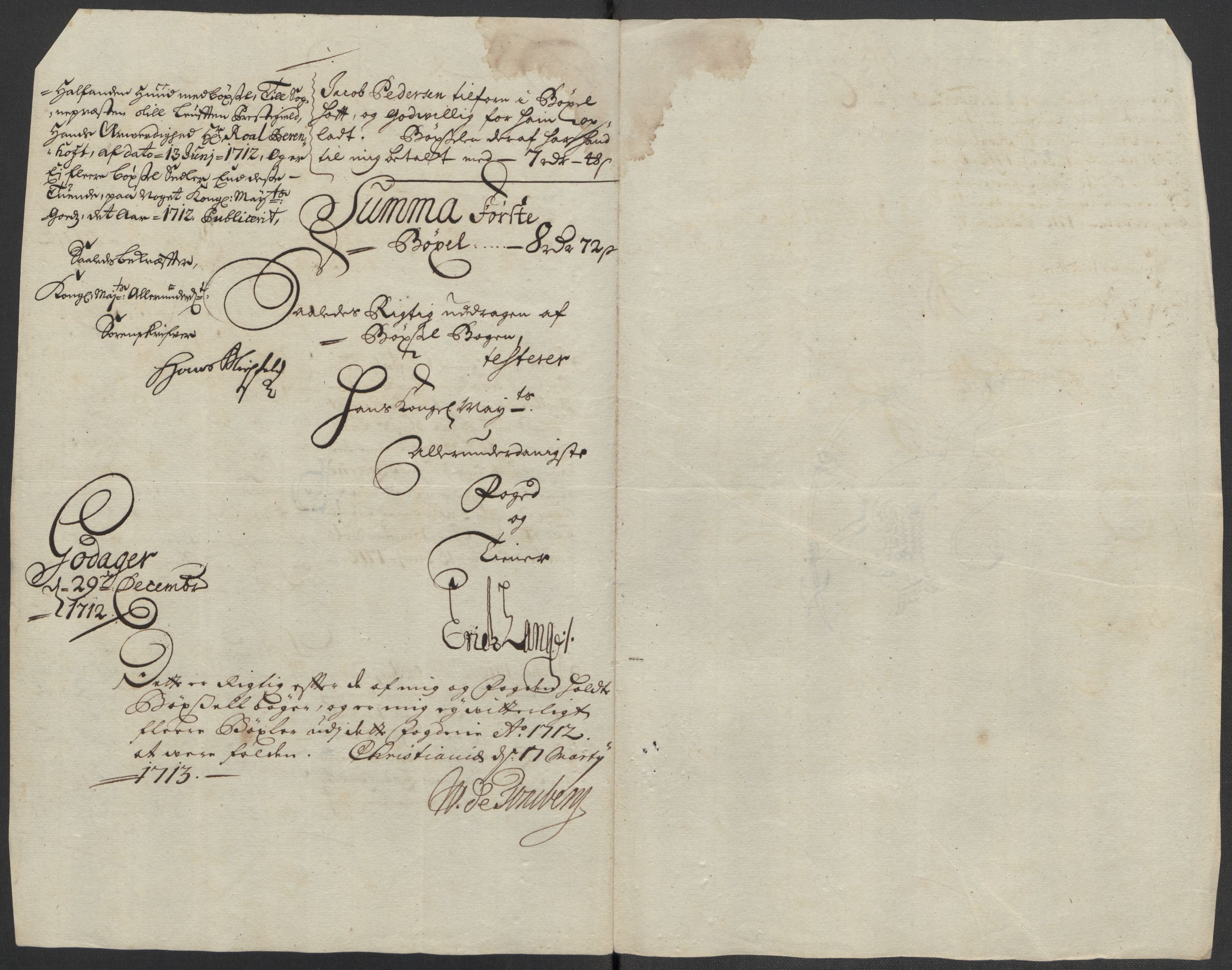 Rentekammeret inntil 1814, Reviderte regnskaper, Fogderegnskap, AV/RA-EA-4092/R16/L1049: Fogderegnskap Hedmark, 1712, p. 172