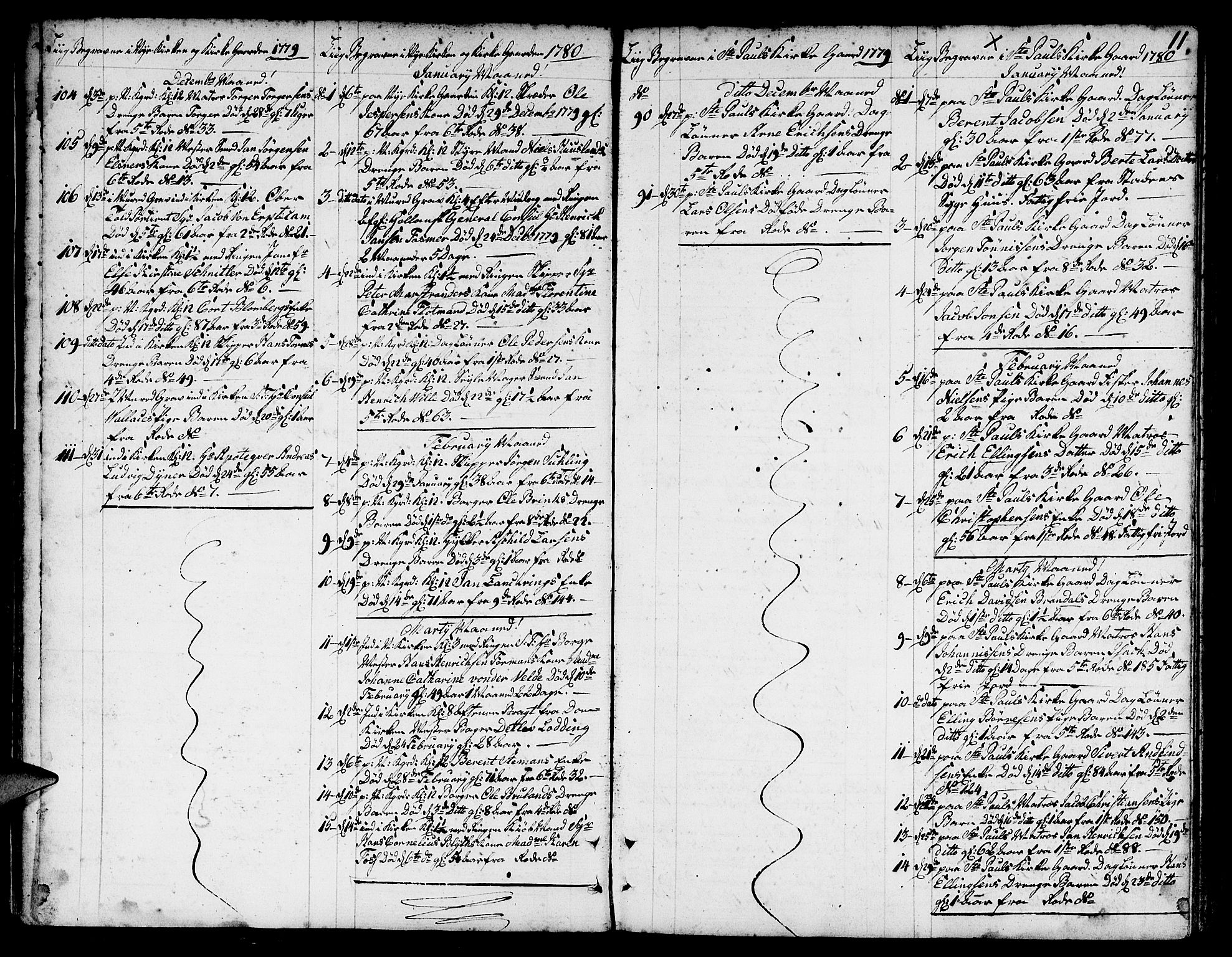 Nykirken Sokneprestembete, SAB/A-77101/H/Hab/L0002: Parish register (copy) no. A 3, 1775-1820, p. 11