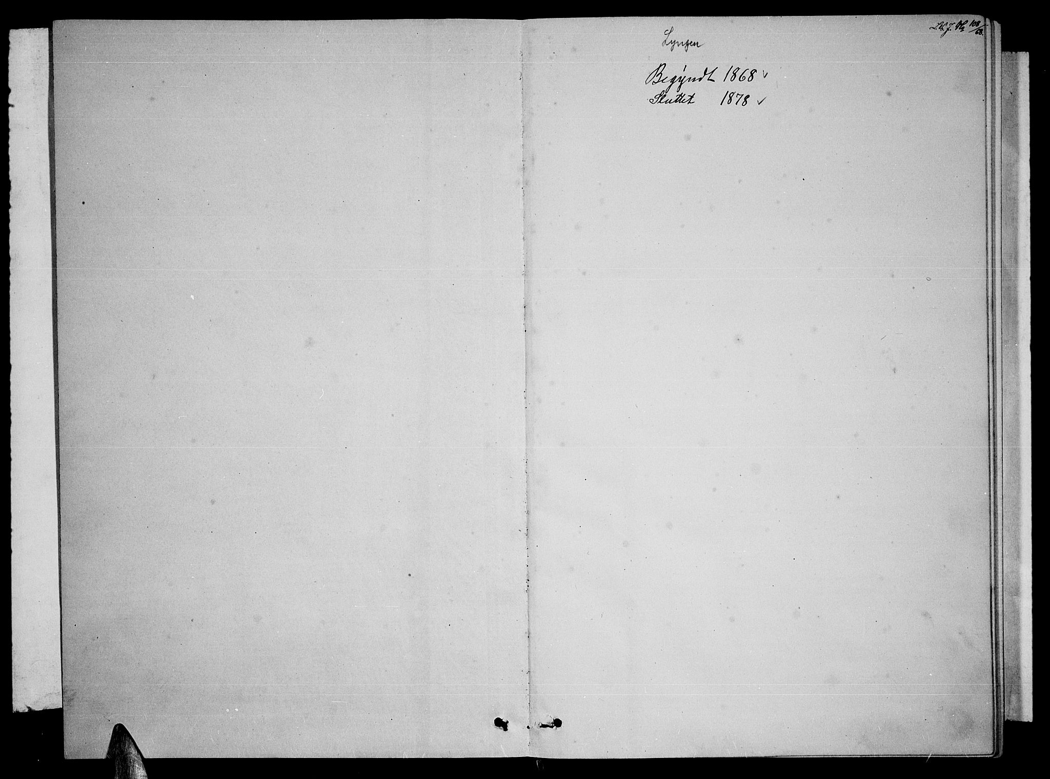 Lyngen sokneprestembete, SATØ/S-1289/H/He/Heb/L0004klokker: Parish register (copy) no. 4, 1868-1878