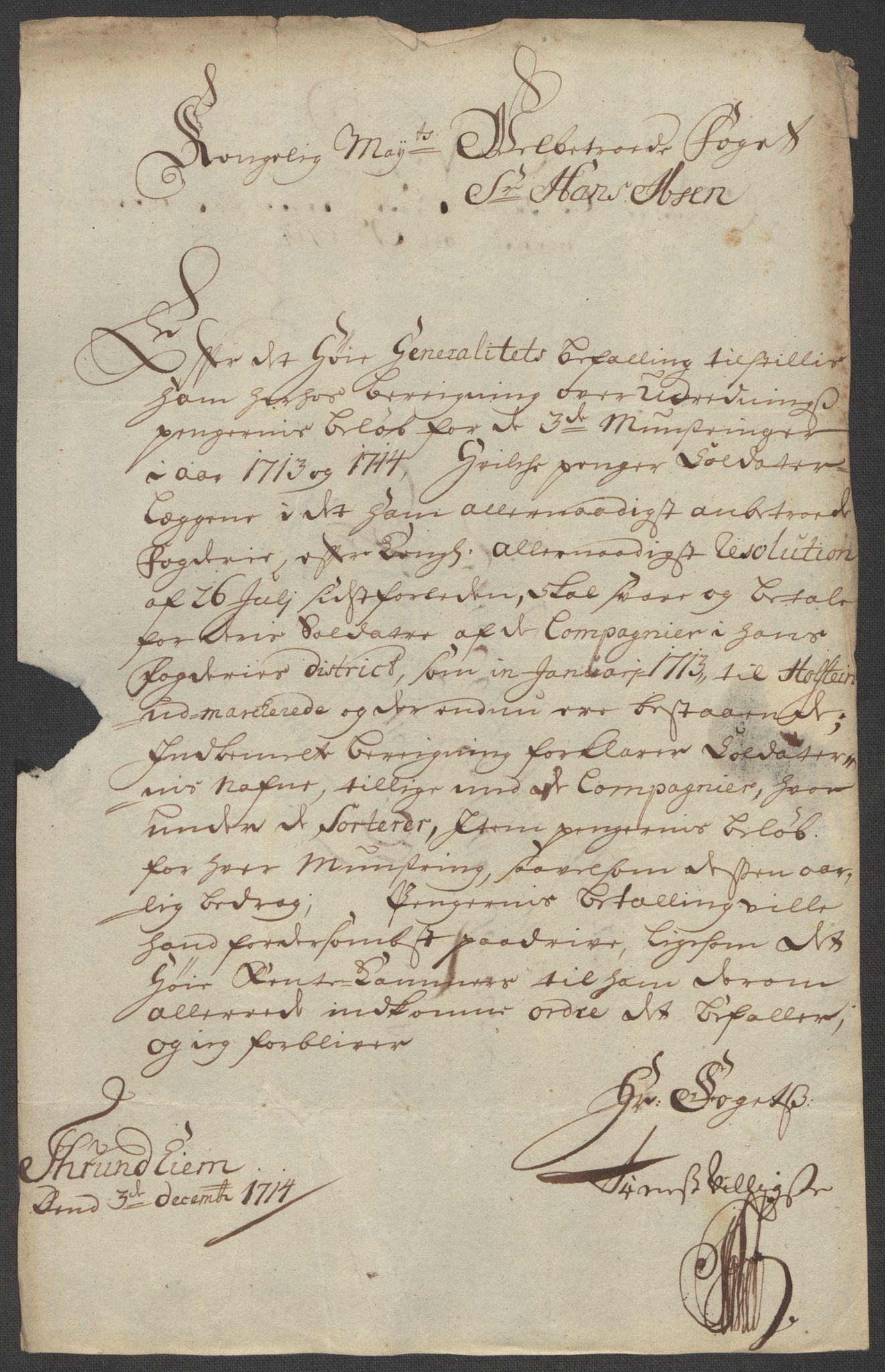 Rentekammeret inntil 1814, Reviderte regnskaper, Fogderegnskap, RA/EA-4092/R60/L3965: Fogderegnskap Orkdal og Gauldal, 1714, p. 145