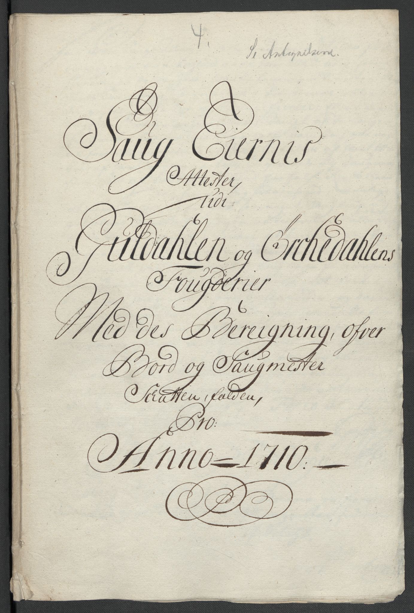 Rentekammeret inntil 1814, Reviderte regnskaper, Fogderegnskap, RA/EA-4092/R60/L3960: Fogderegnskap Orkdal og Gauldal, 1710, p. 115