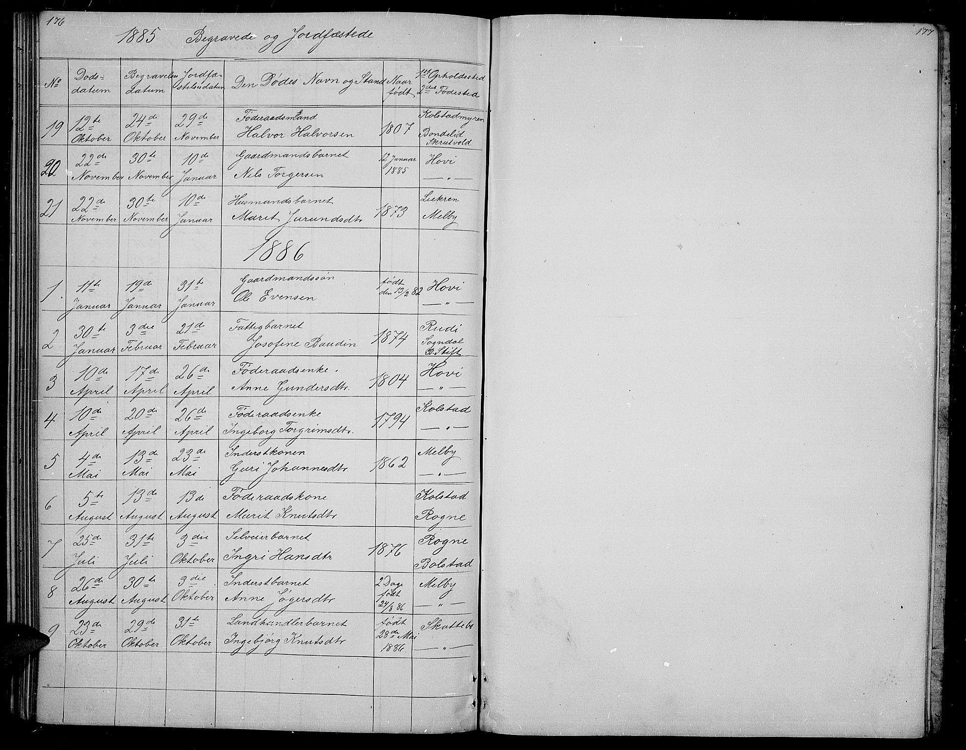 Øystre Slidre prestekontor, SAH/PREST-138/H/Ha/Hab/L0003: Parish register (copy) no. 3, 1866-1886, p. 176-177
