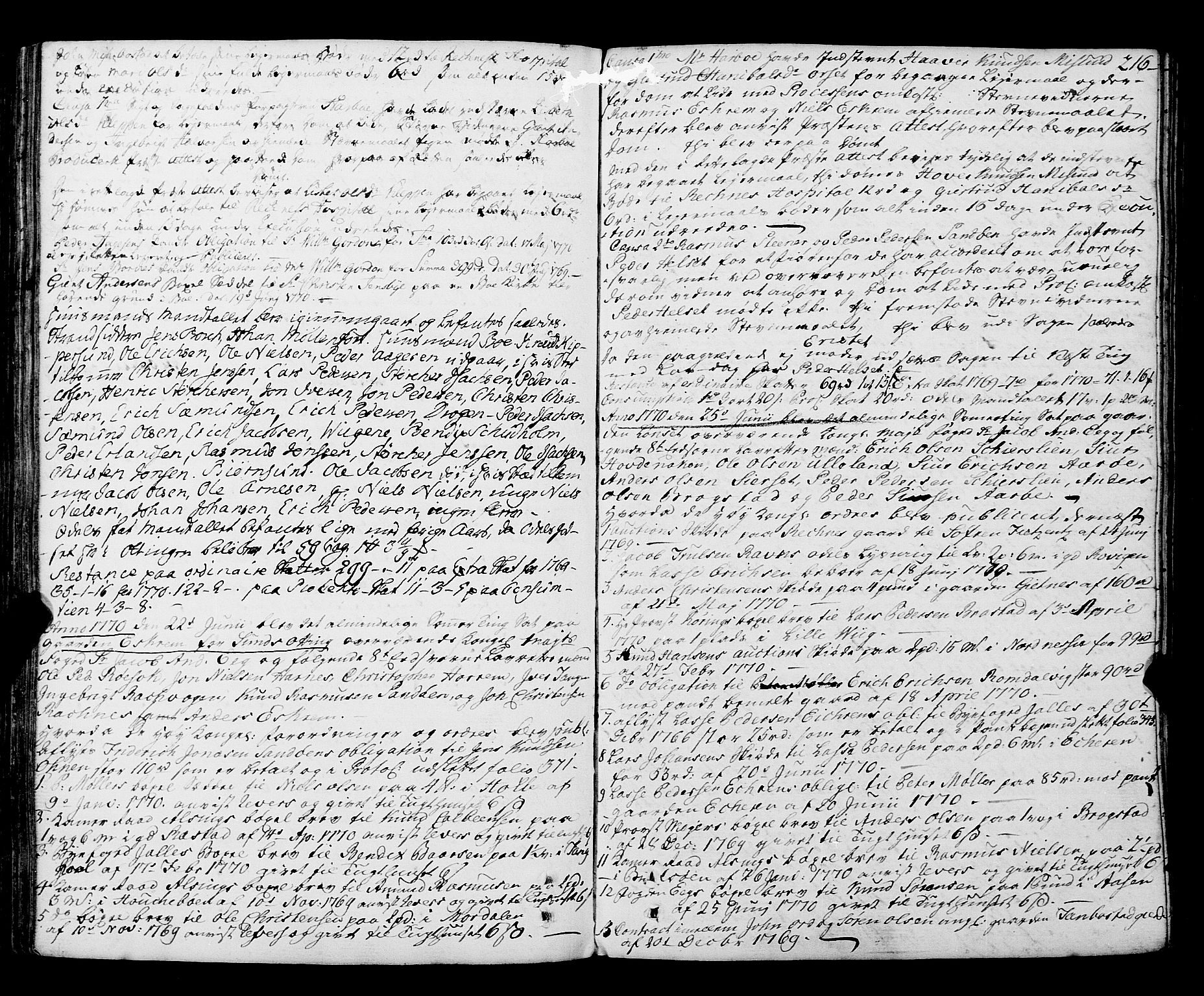 Romsdal sorenskriveri, SAT/A-4149/1/1/1A/L0015: Tingbok, 1765-1775, p. 215b-216a