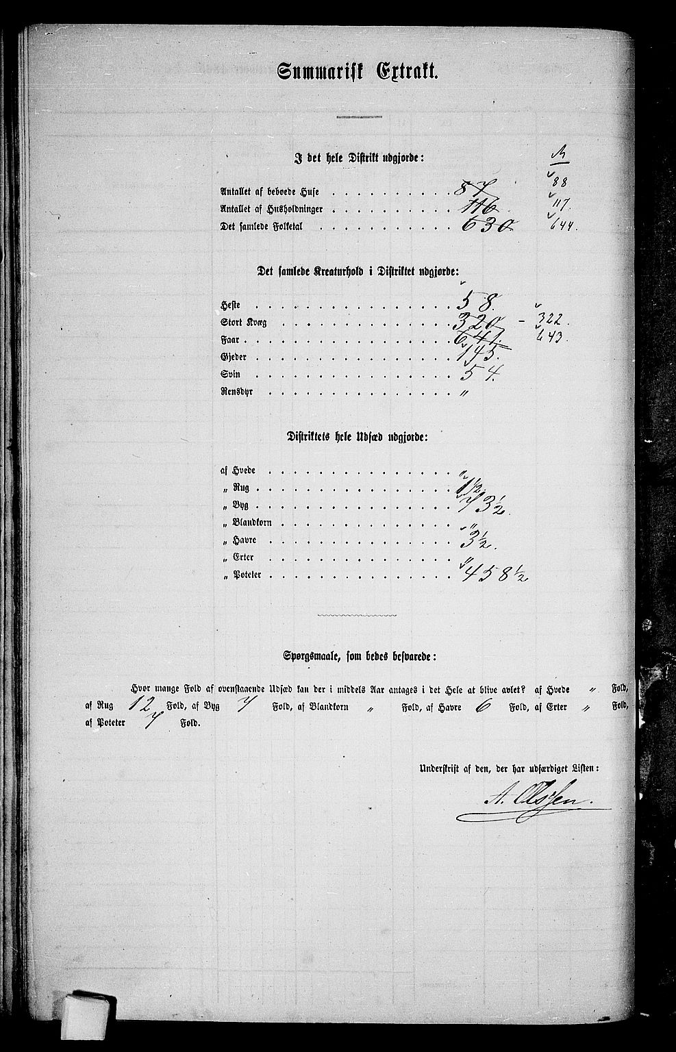 RA, 1865 census for Hadsel, 1865, p. 108