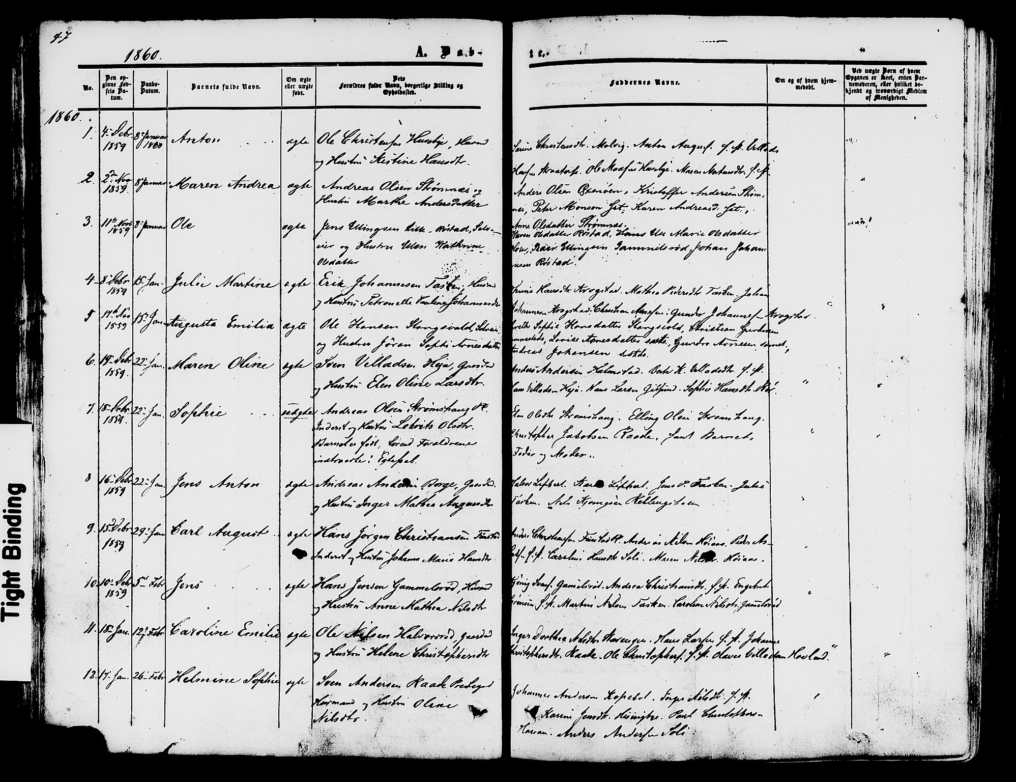 Råde prestekontor kirkebøker, AV/SAO-A-2009/F/Fa/L0006: Parish register (official) no. 6, 1854-1877, p. 47