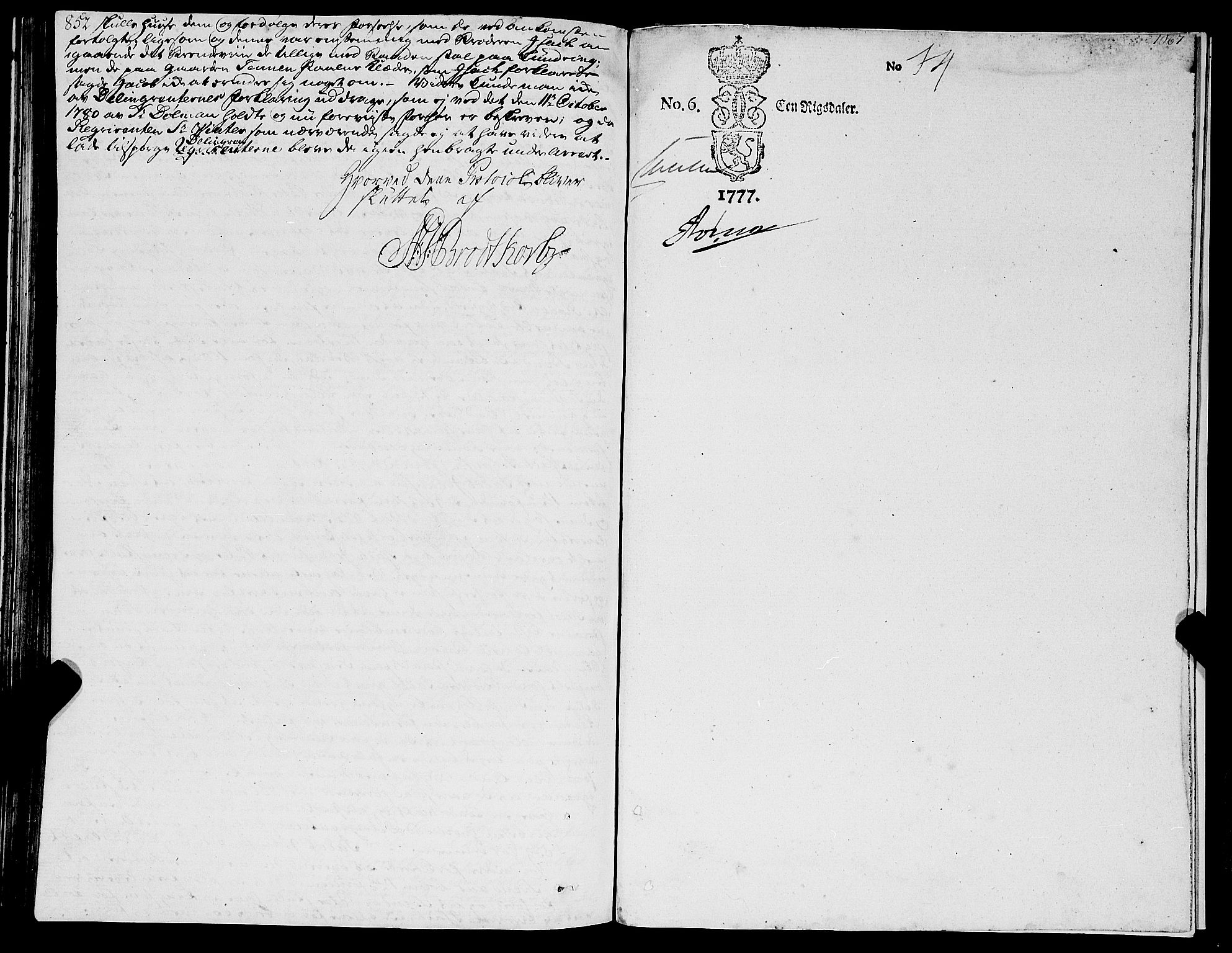 Helgeland sorenskriveri, SAT/A-0004/1/1A/L0028: Tingbok 21B, 1779-1781, p. 852-853