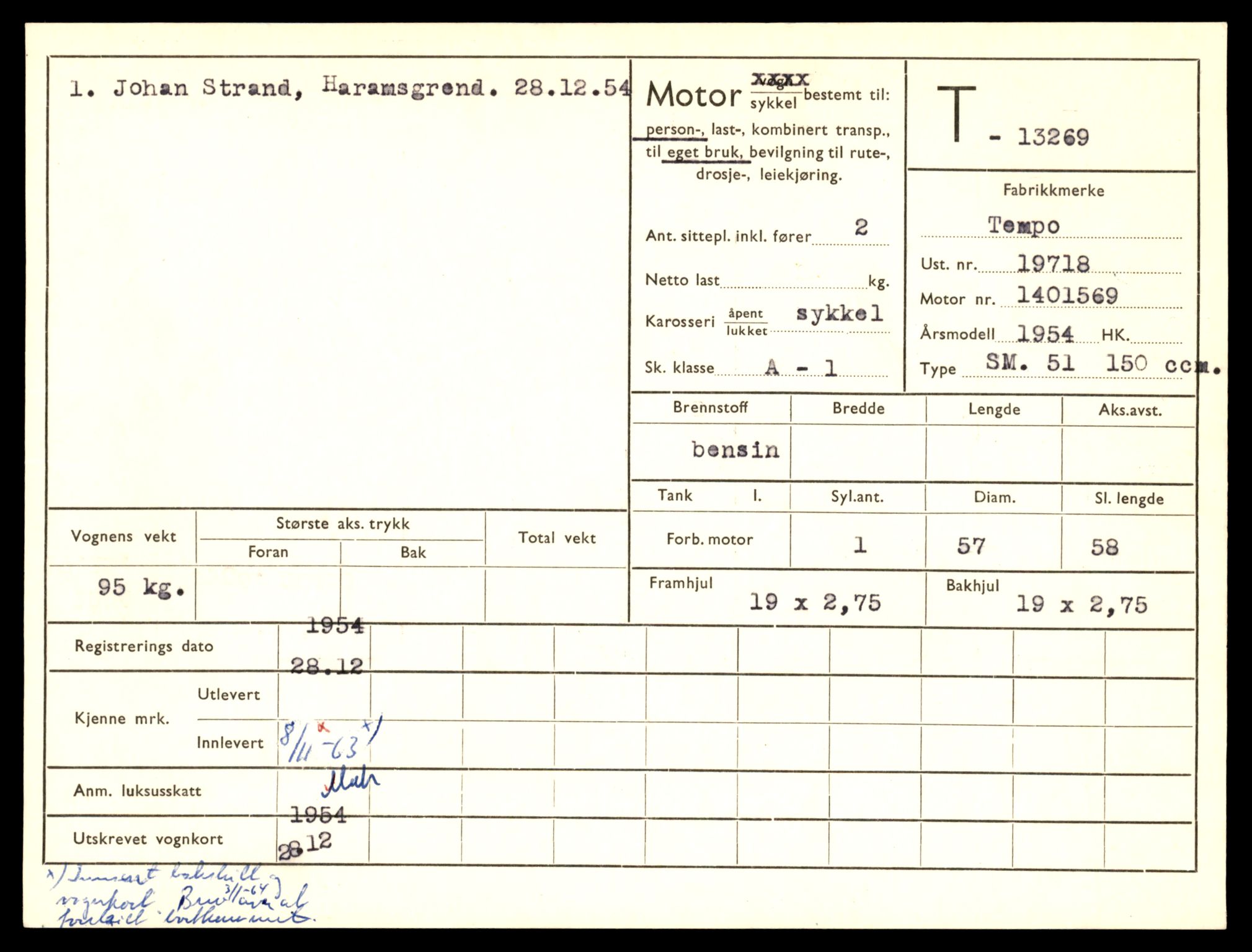 Møre og Romsdal vegkontor - Ålesund trafikkstasjon, AV/SAT-A-4099/F/Fe/L0038: Registreringskort for kjøretøy T 13180 - T 13360, 1927-1998, p. 1473