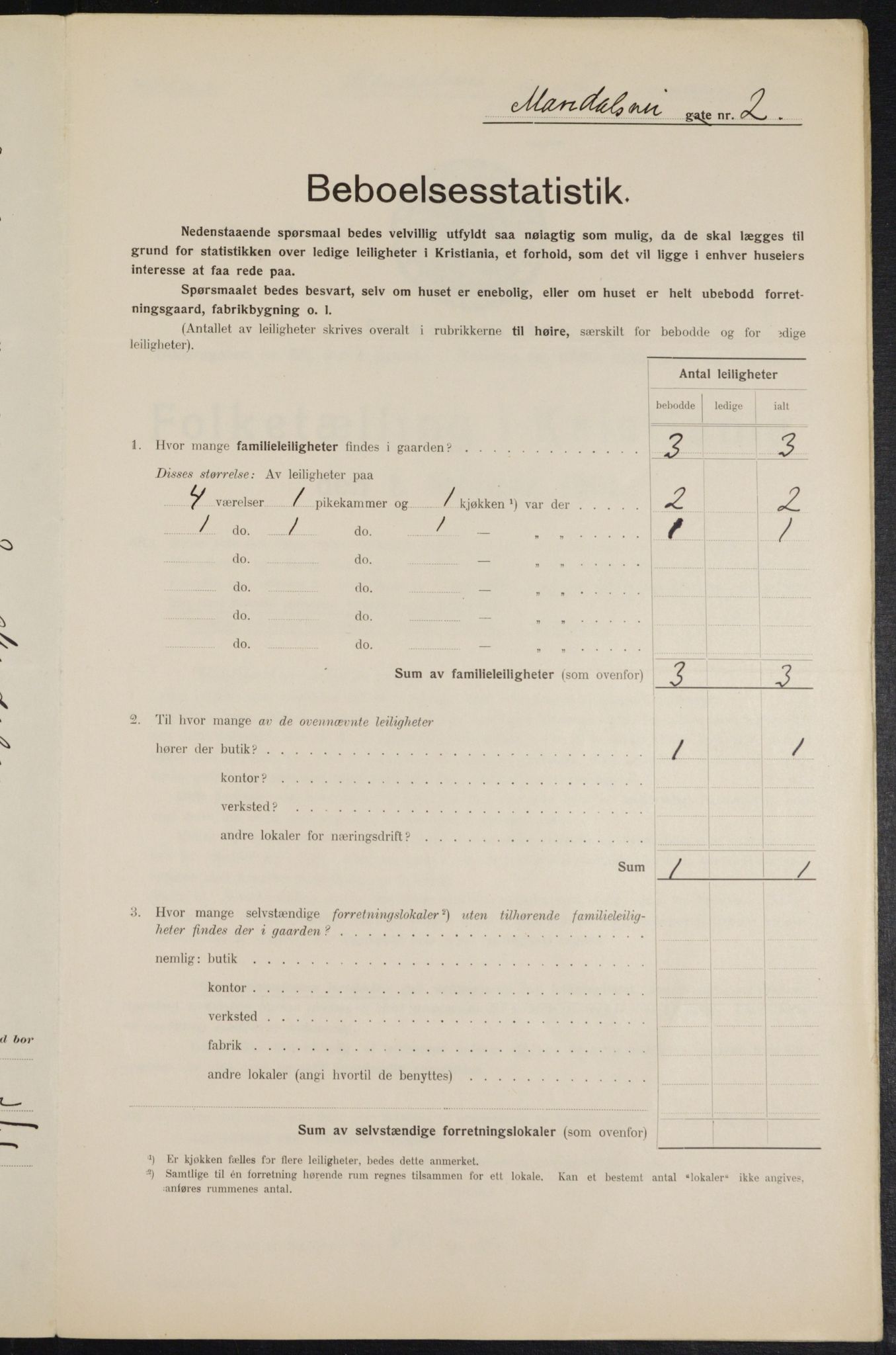 OBA, Municipal Census 1914 for Kristiania, 1914, p. 60532