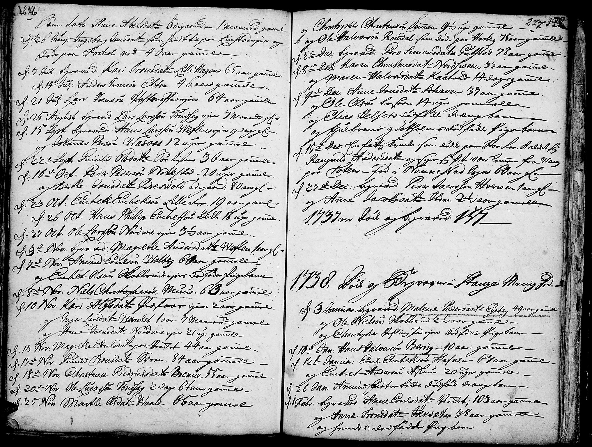 Stange prestekontor, AV/SAH-PREST-002/K/L0004: Parish register (official) no. 4, 1735-1754, p. 276-277