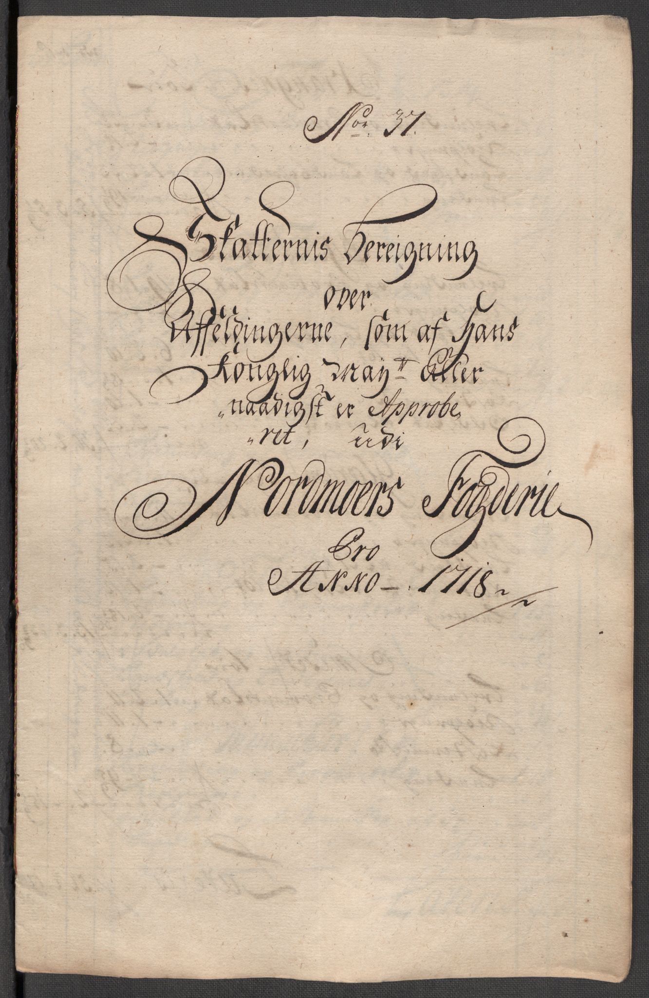 Rentekammeret inntil 1814, Reviderte regnskaper, Fogderegnskap, RA/EA-4092/R56/L3751: Fogderegnskap Nordmøre, 1718, p. 238