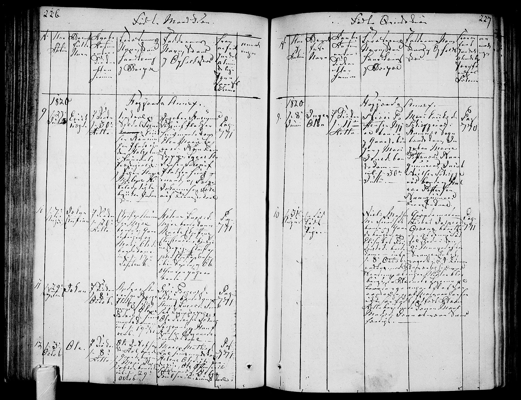 Andebu kirkebøker, AV/SAKO-A-336/F/Fa/L0003: Parish register (official) no. I 3 /2, 1815-1828, p. 226-227