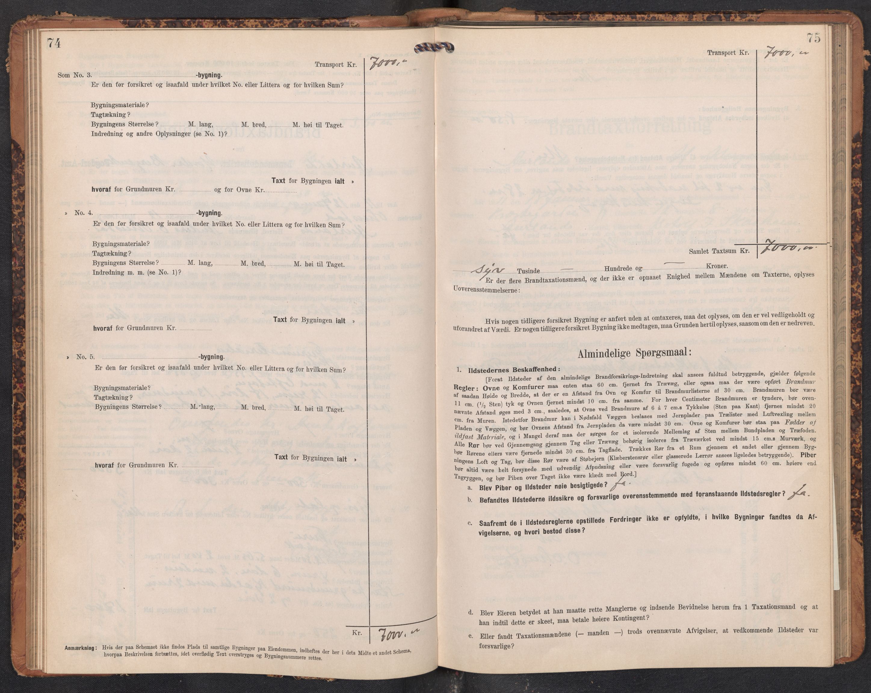 Lensmannen i Aurland, AV/SAB-A-26401/0012/L0005: Branntakstprotokoll, skjematakst, 1909-1916, p. 74-75