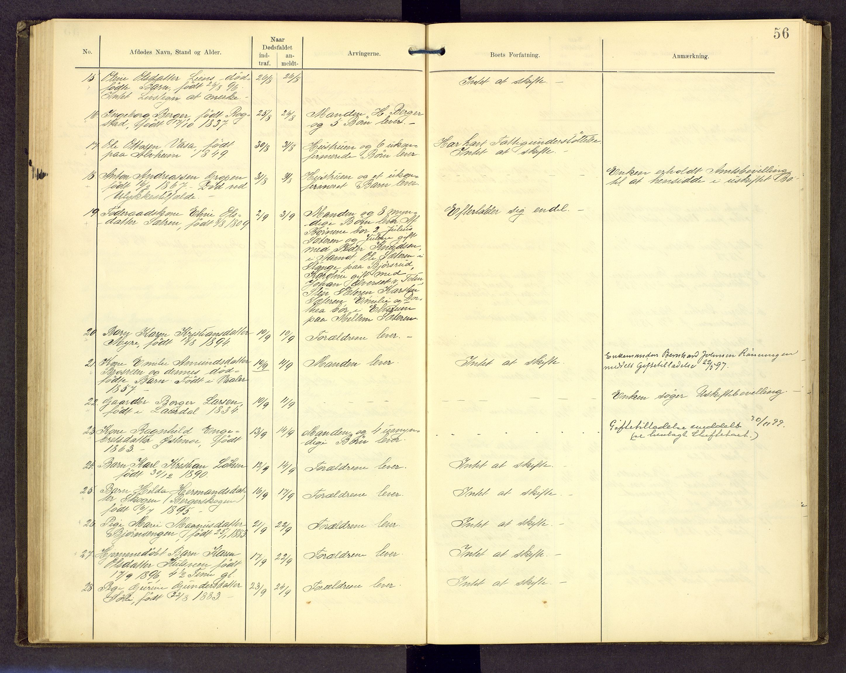 Sør-Østerdal sorenskriveri, AV/SAH-TING-018/J/Jg/L0004: Dødsfallsjournal, 1889-1903, p. 56