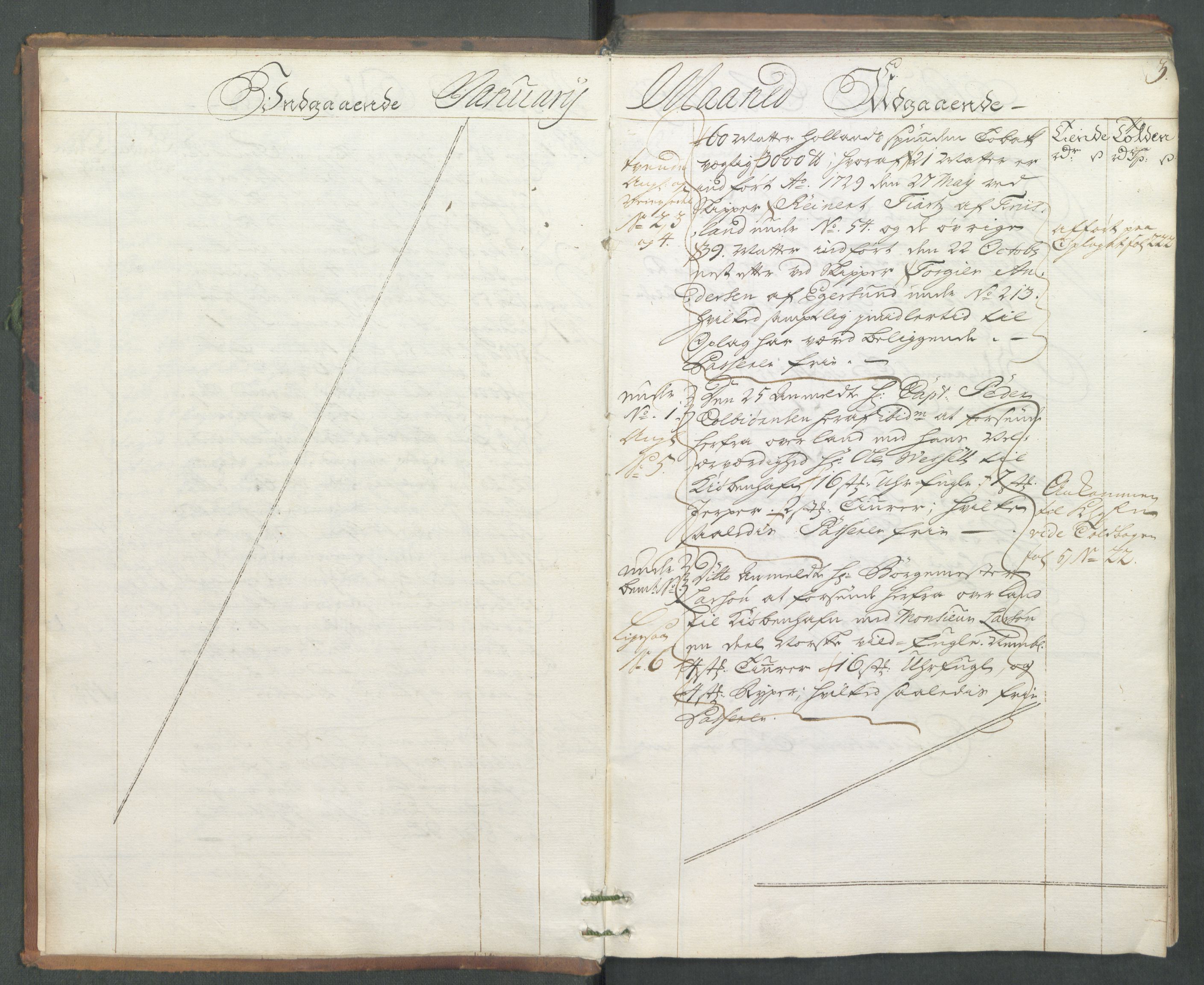 Generaltollkammeret, tollregnskaper, AV/RA-EA-5490/R01/L0006/0001: Tollregnskaper Fredrikshald / Hovedtollbok, 1731, p. 3