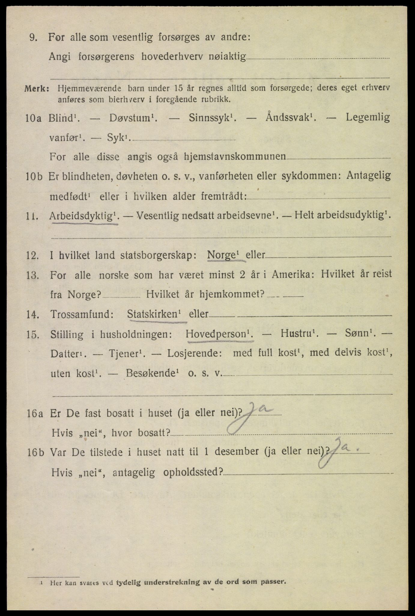 SAH, 1920 census for Stange, 1920, p. 15840