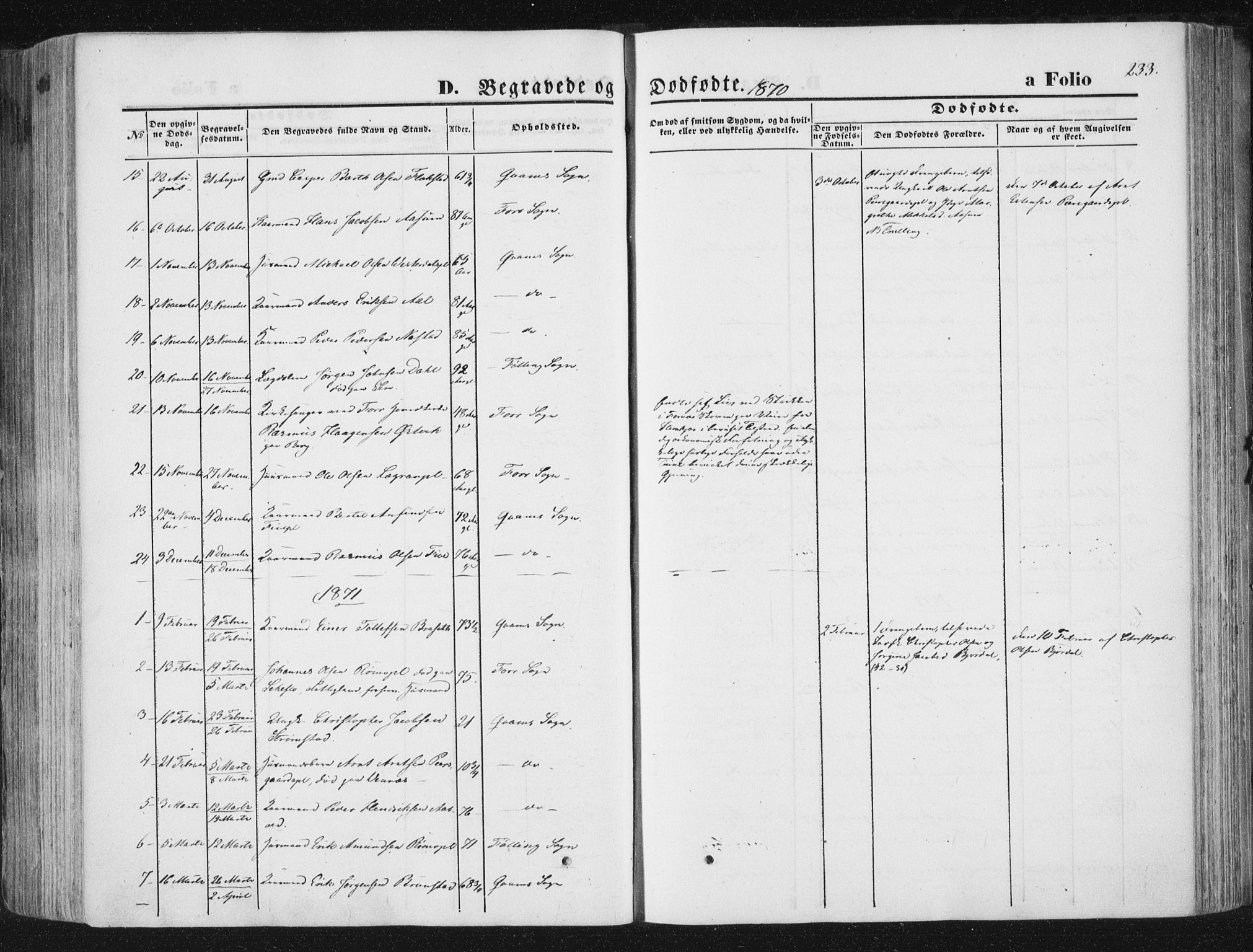 Ministerialprotokoller, klokkerbøker og fødselsregistre - Nord-Trøndelag, AV/SAT-A-1458/746/L0447: Parish register (official) no. 746A06, 1860-1877, p. 233