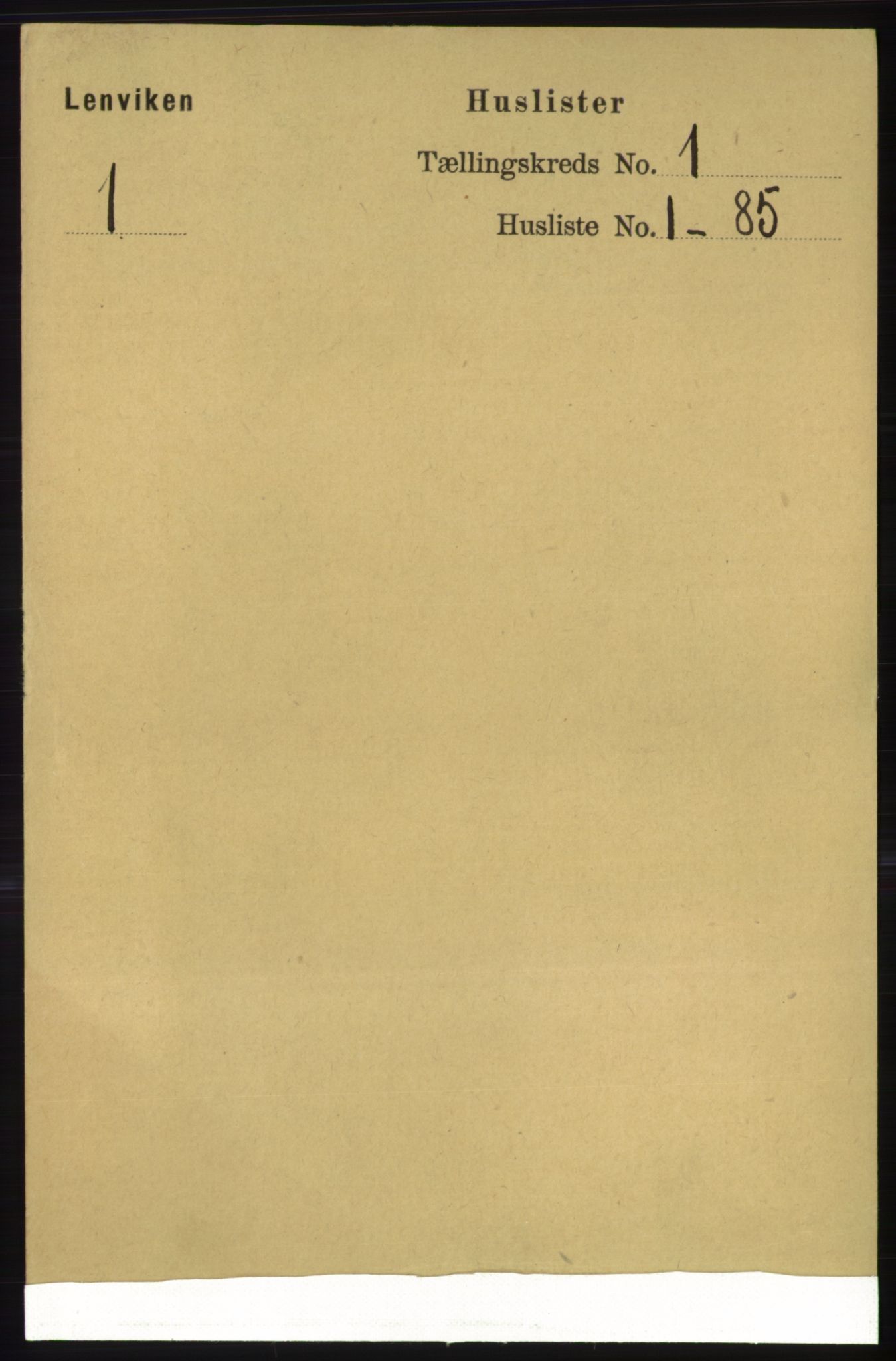 RA, 1891 census for 1931 Lenvik, 1891, p. 23