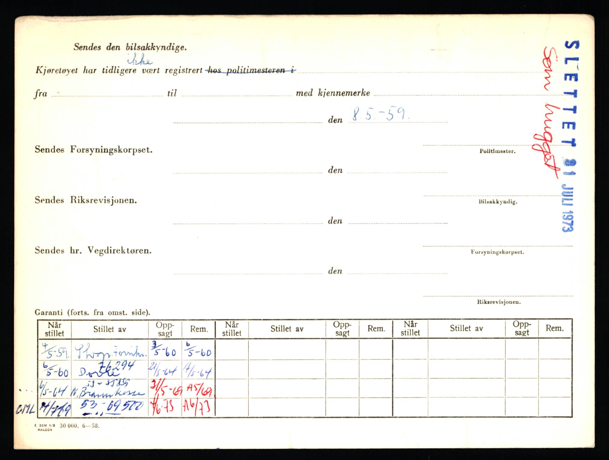 Stavanger trafikkstasjon, AV/SAST-A-101942/0/F/L0033: L-18150 - L-18599, 1930-1971, p. 1412