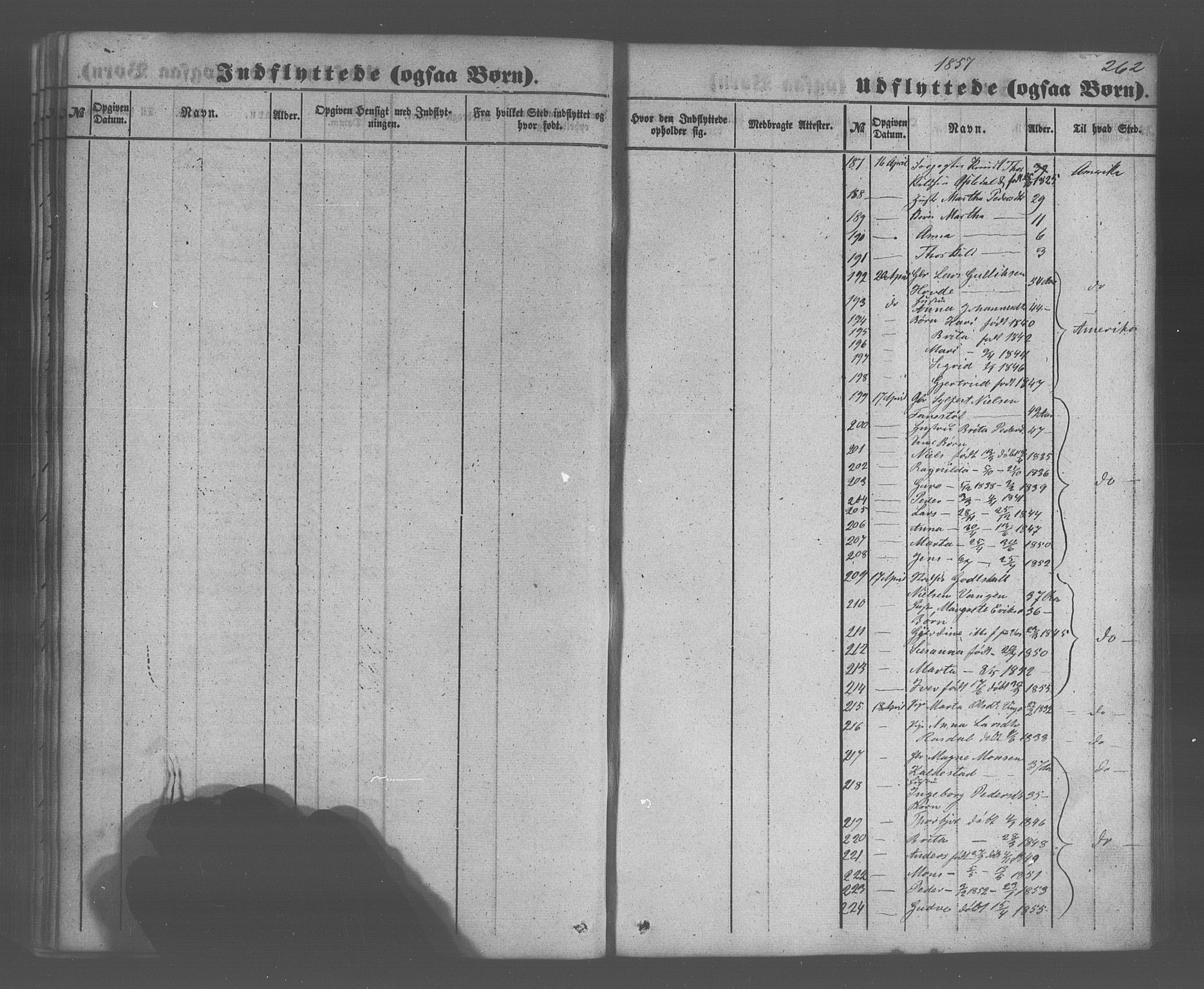 Voss sokneprestembete, AV/SAB-A-79001/H/Haa: Parish register (official) no. A 20, 1855-1886, p. 262