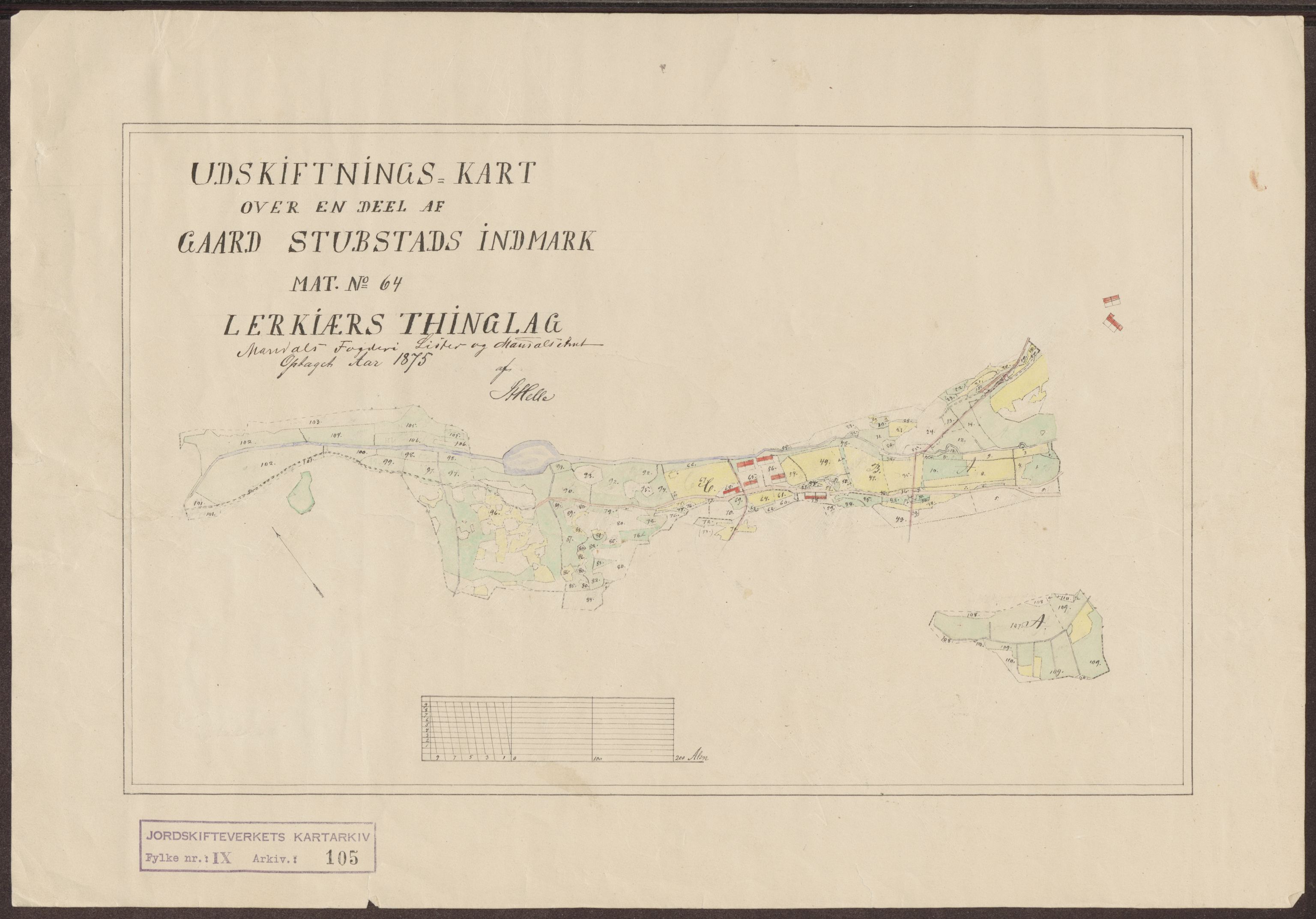 Jordskifteverkets kartarkiv, AV/RA-S-3929/T, 1859-1988, p. 148