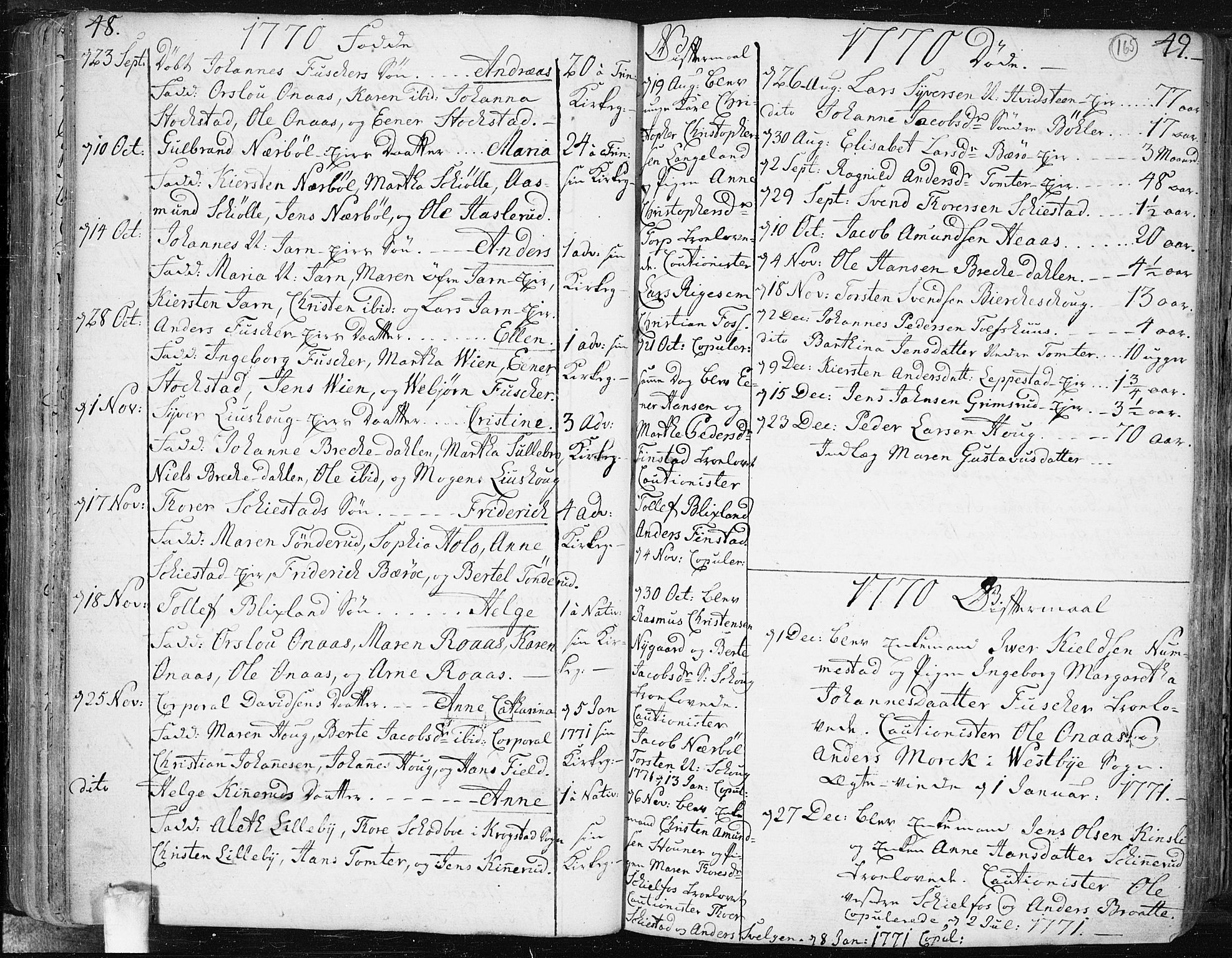 Hobøl prestekontor Kirkebøker, AV/SAO-A-2002/F/Fa/L0001: Parish register (official) no. I 1, 1733-1814, p. 165