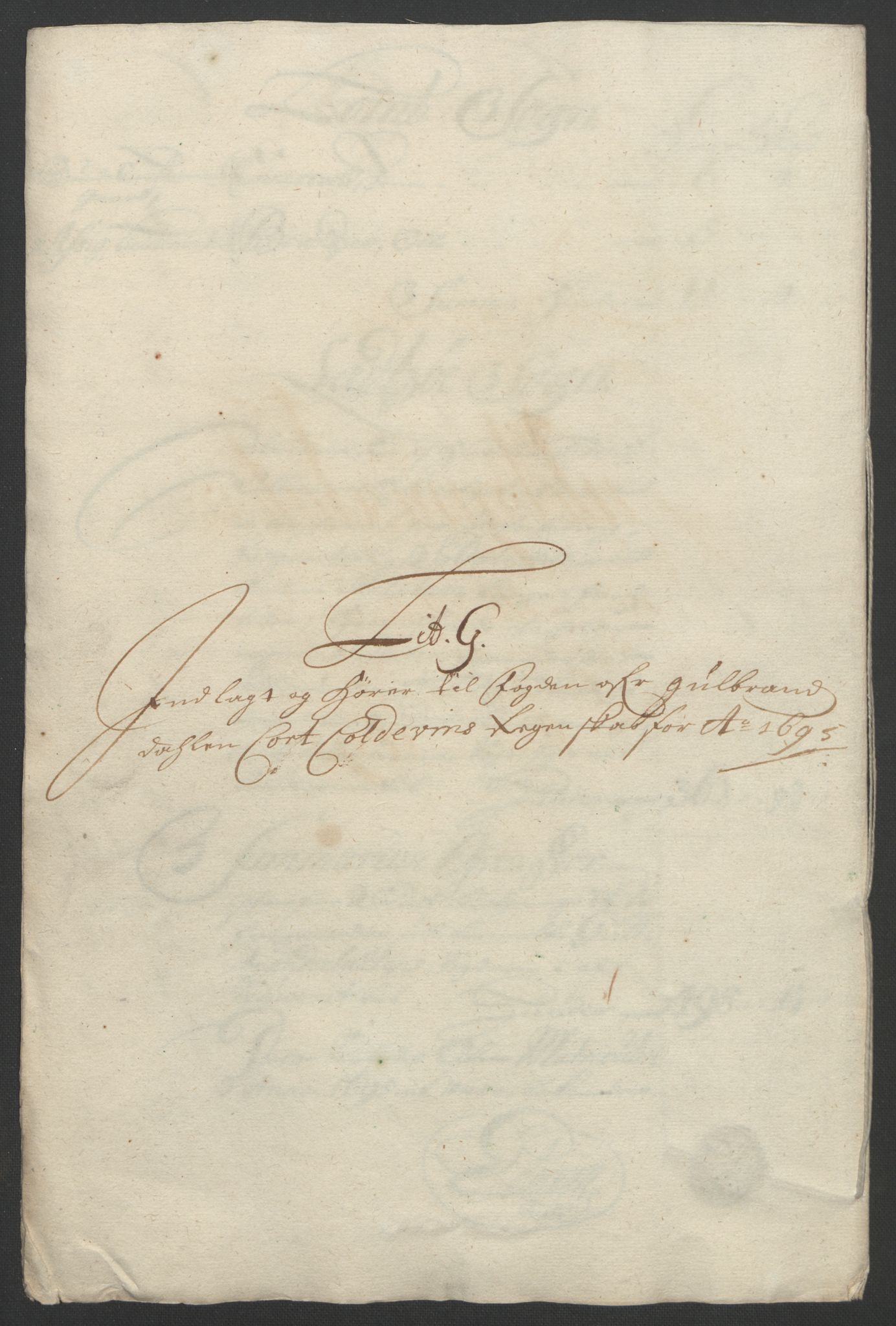 Rentekammeret inntil 1814, Reviderte regnskaper, Fogderegnskap, RA/EA-4092/R17/L1169: Fogderegnskap Gudbrandsdal, 1695, p. 138