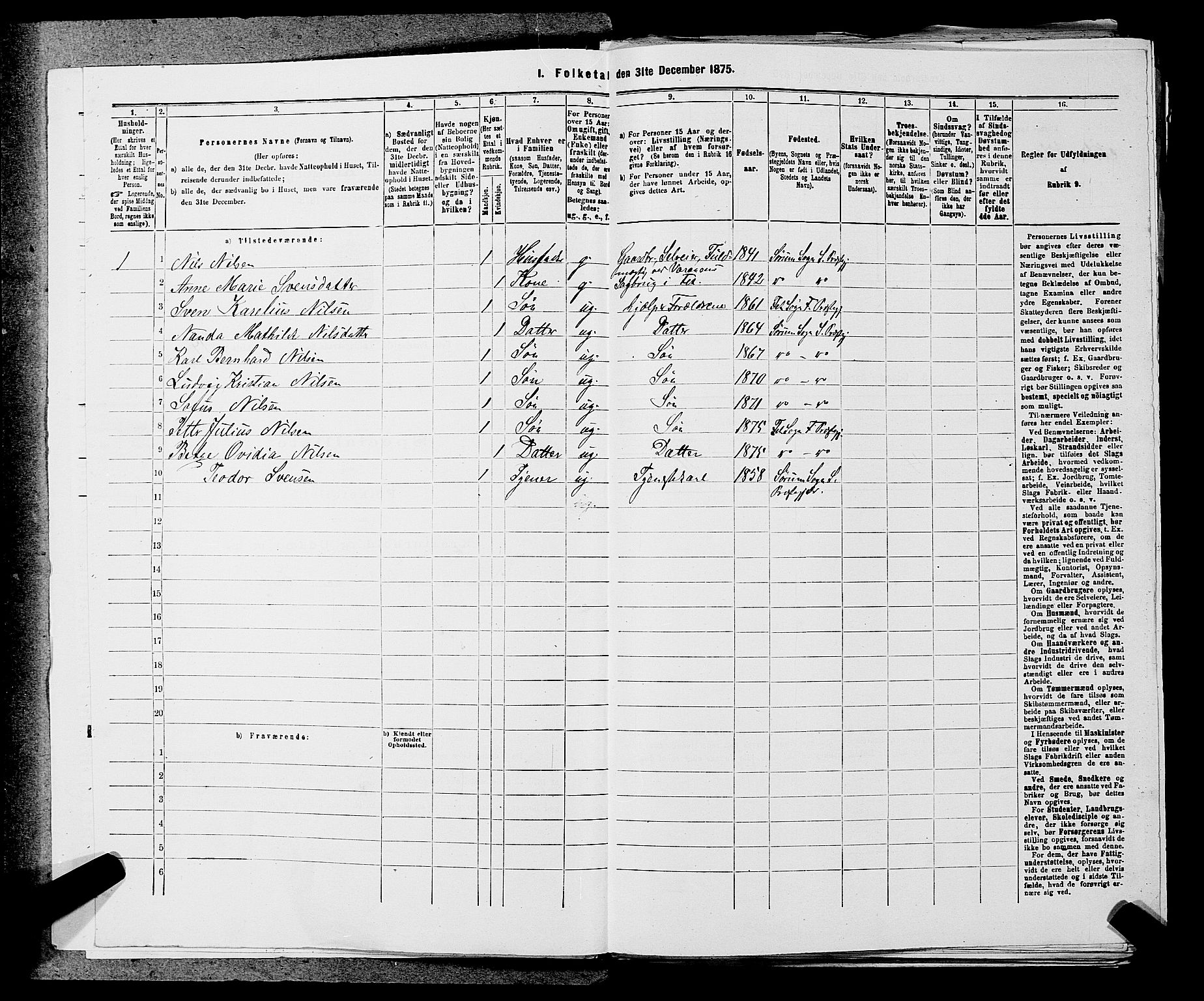 RA, 1875 census for 0227P Fet, 1875, p. 446