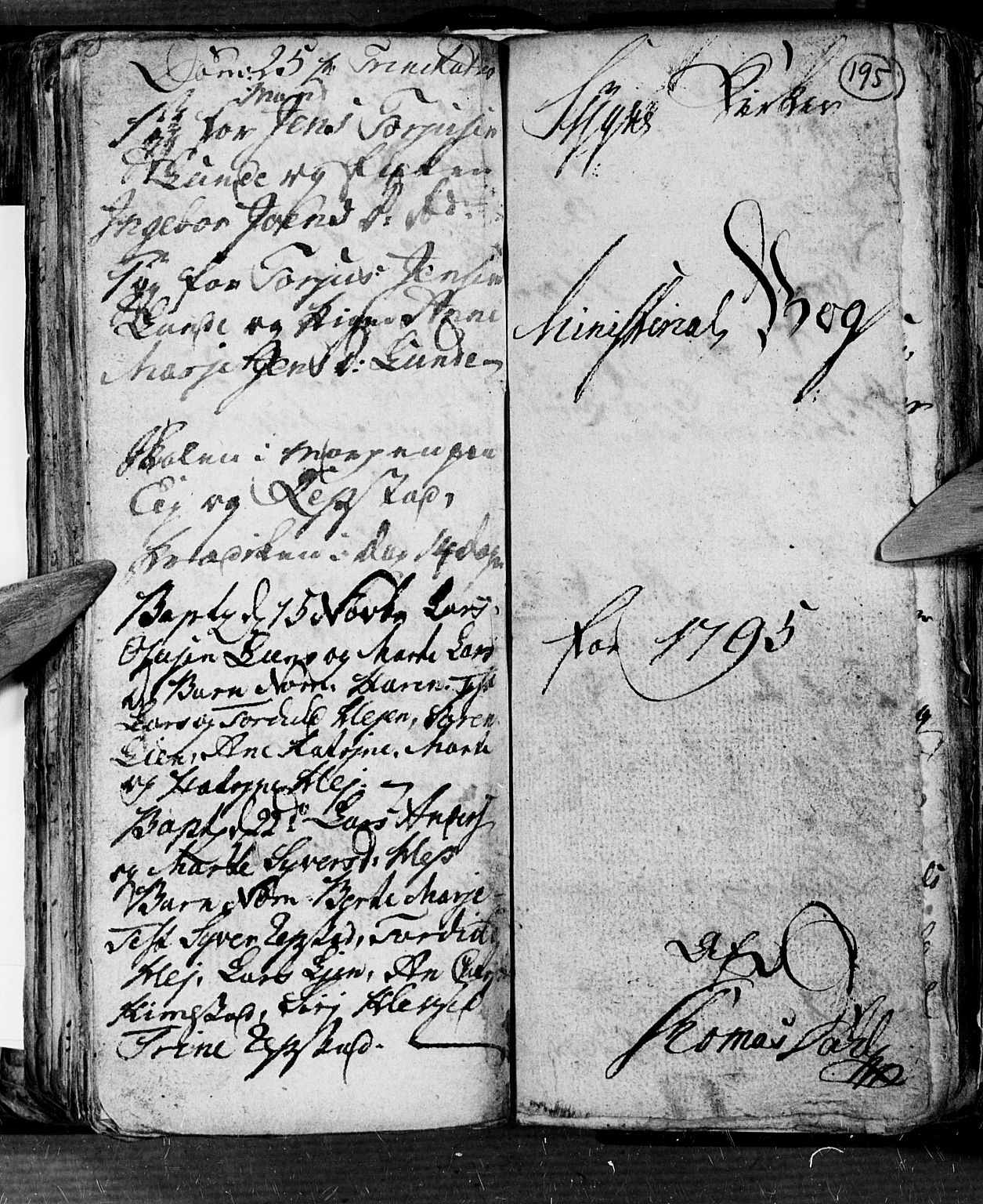 Søgne sokneprestkontor, AV/SAK-1111-0037/F/Fb/Fbb/L0001: Parish register (copy) no. B 1, 1779-1802, p. 195