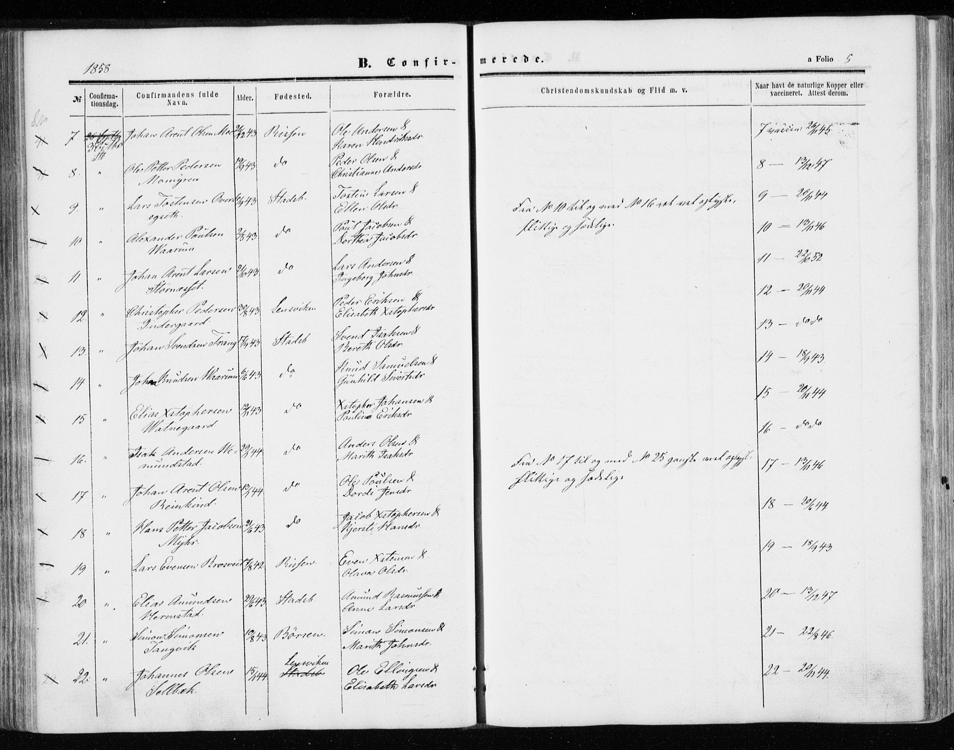 Ministerialprotokoller, klokkerbøker og fødselsregistre - Sør-Trøndelag, AV/SAT-A-1456/646/L0612: Parish register (official) no. 646A10, 1858-1869, p. 5