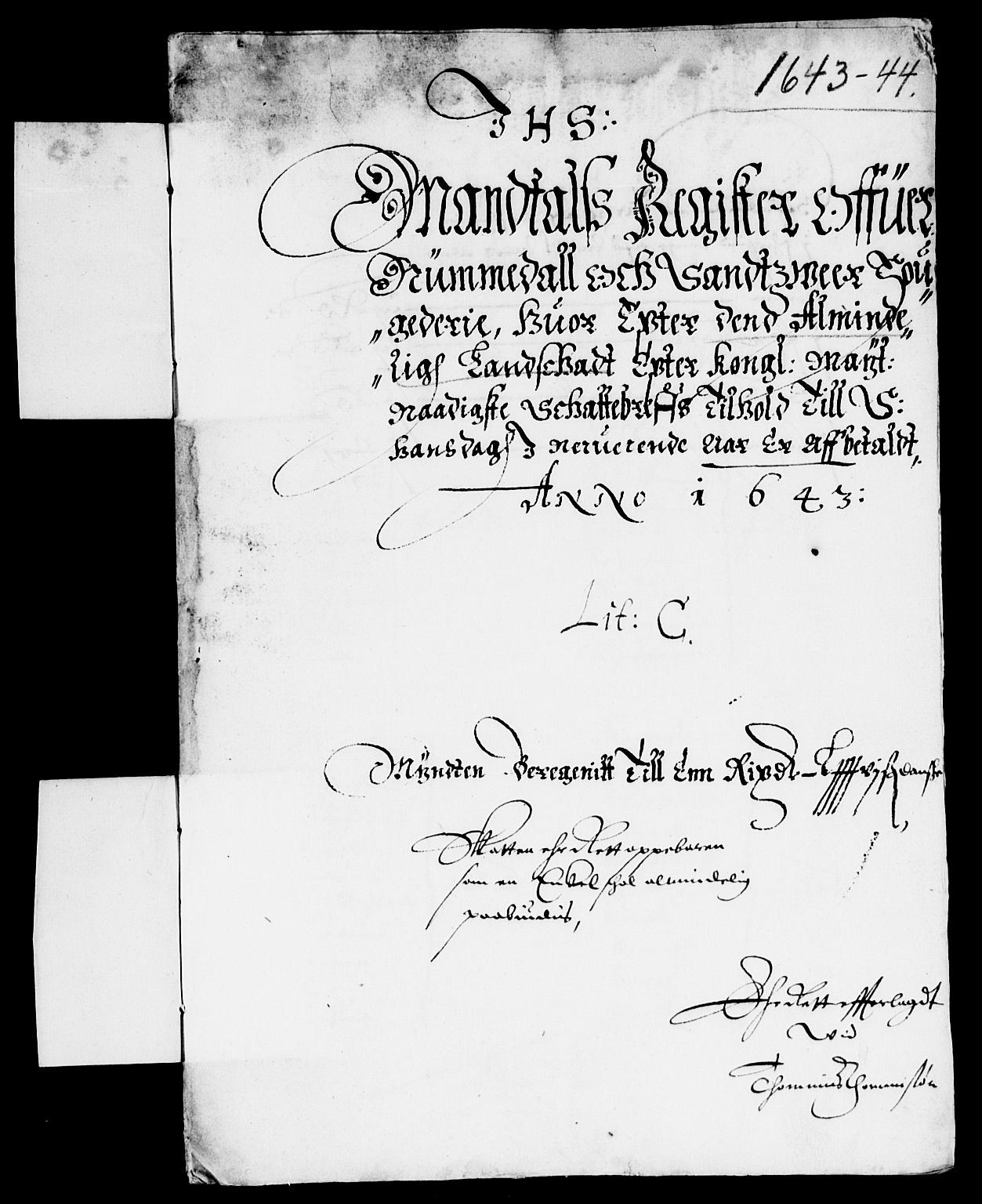 Rentekammeret inntil 1814, Reviderte regnskaper, Lensregnskaper, AV/RA-EA-5023/R/Rb/Rbn/L0002: Numedal og Sandsvær len, 1638-1643