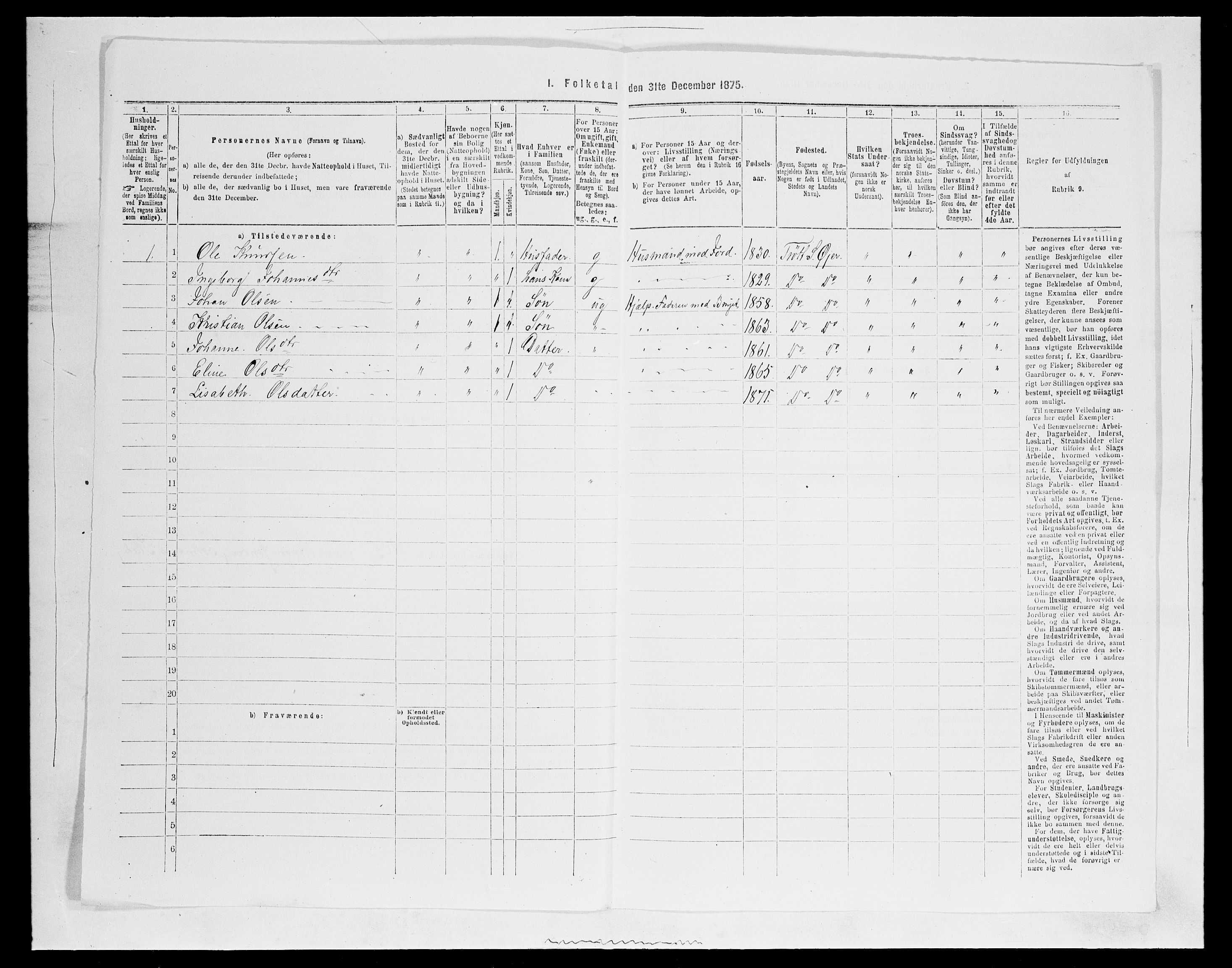 SAH, 1875 census for 0521P Øyer, 1875, p. 969