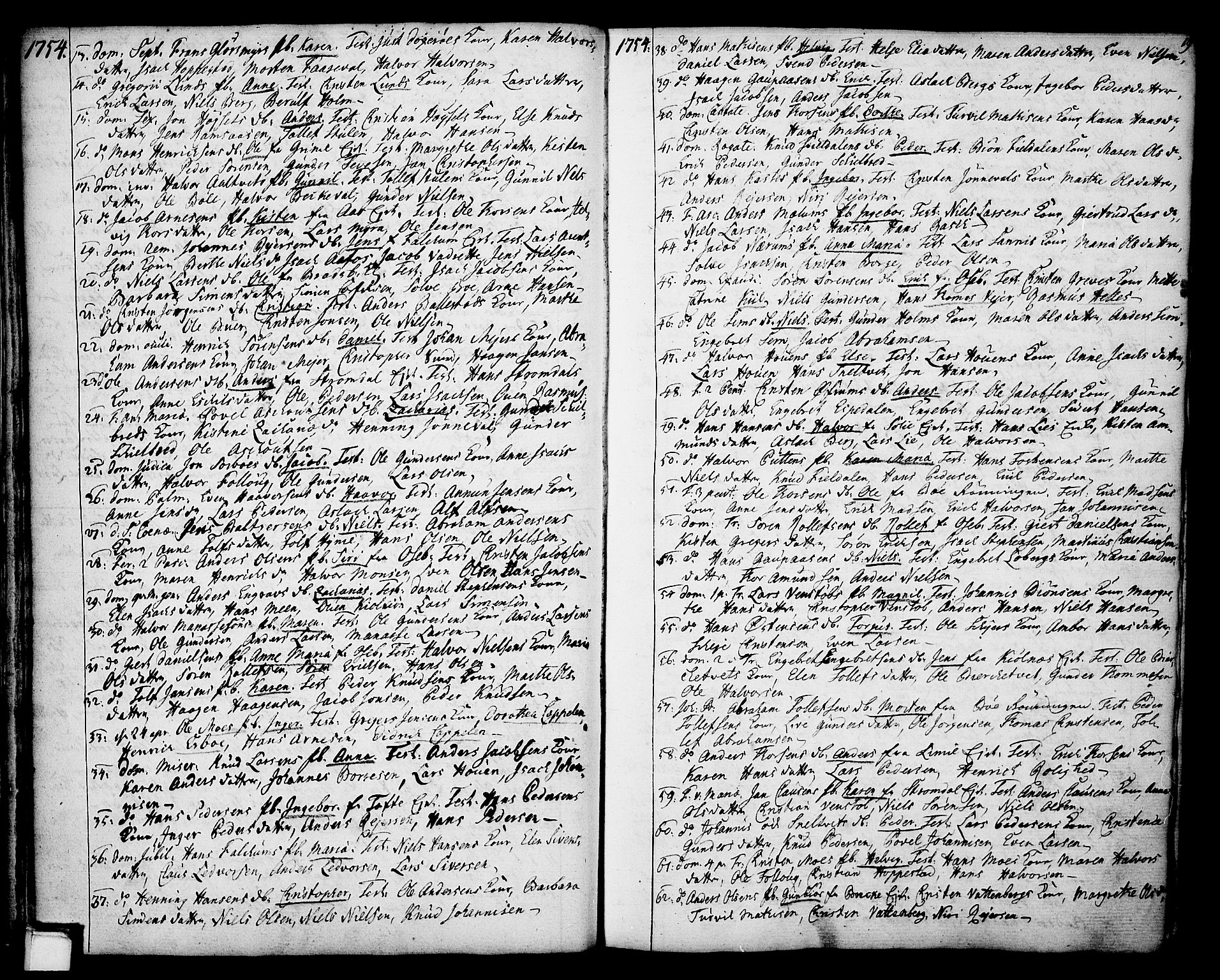 Gjerpen kirkebøker, SAKO/A-265/F/Fa/L0002: Parish register (official) no. I 2, 1747-1795, p. 19
