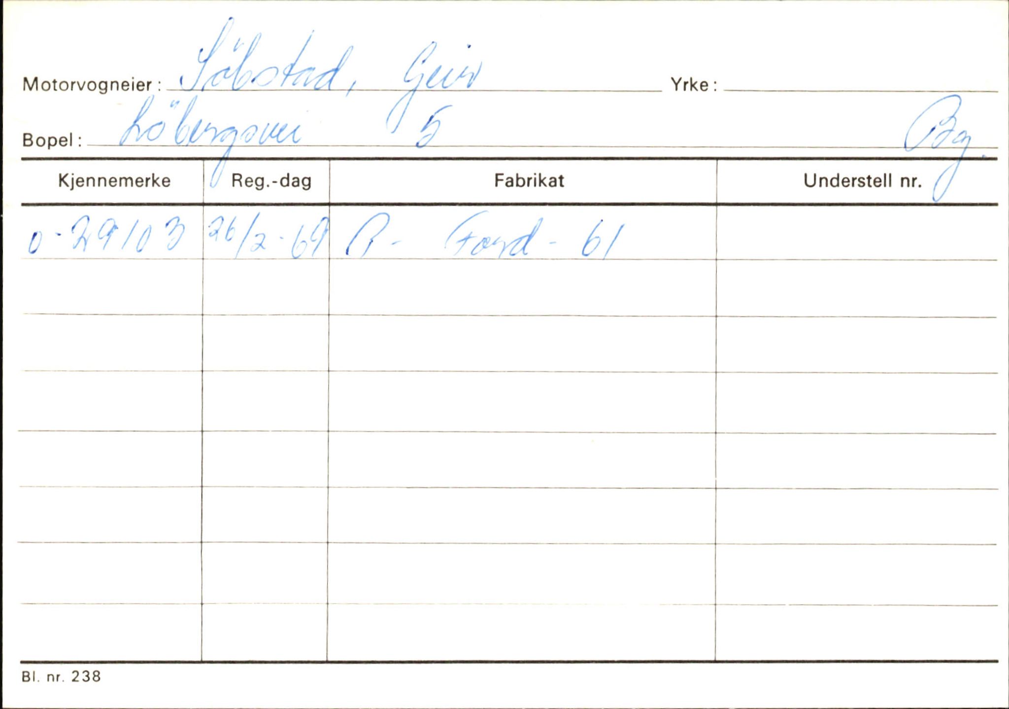 Statens vegvesen, Hordaland vegkontor, AV/SAB-A-5201/2/Hb/L0034: O-eierkort S-T, 1920-1971, p. 3