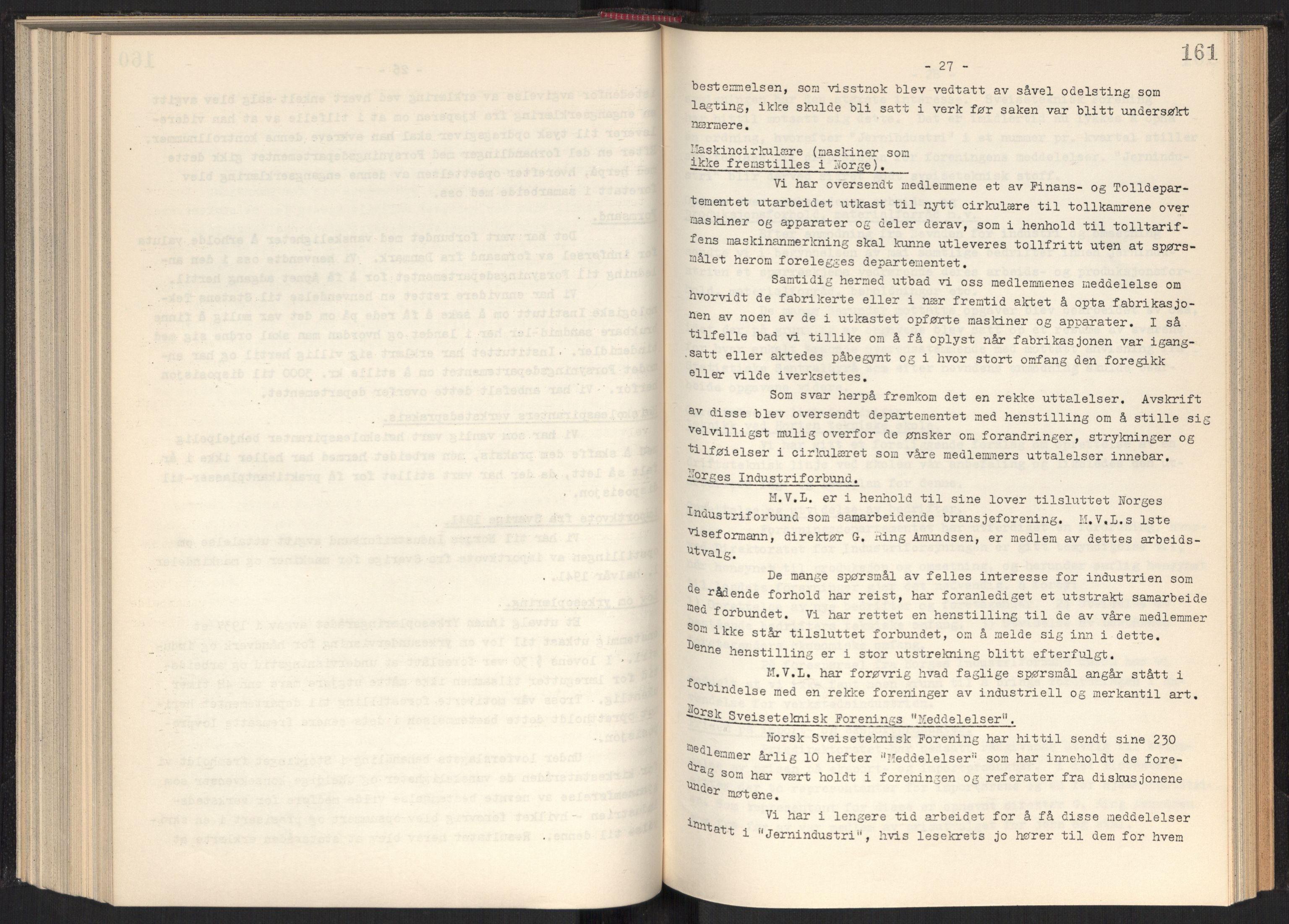 Teknologibedriftenes Landsforening TBL, AV/RA-PA-1700/A/Ad/L0006: Årsberetning med register, 1937-1943, p. 161