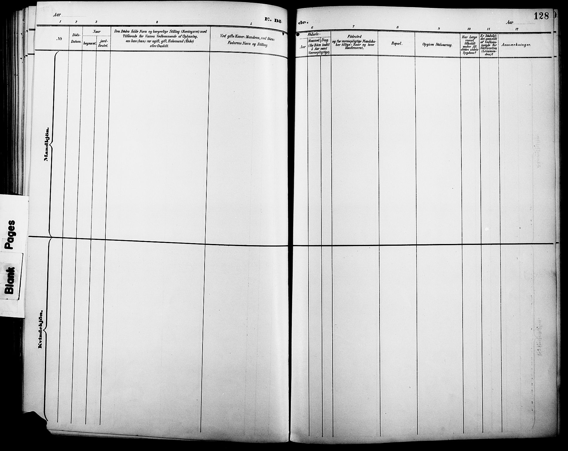 Åmot prestekontor, Hedmark, AV/SAH-PREST-056/H/Ha/Haa/L0011: Parish register (official) no. 11, 1890-1897, p. 128